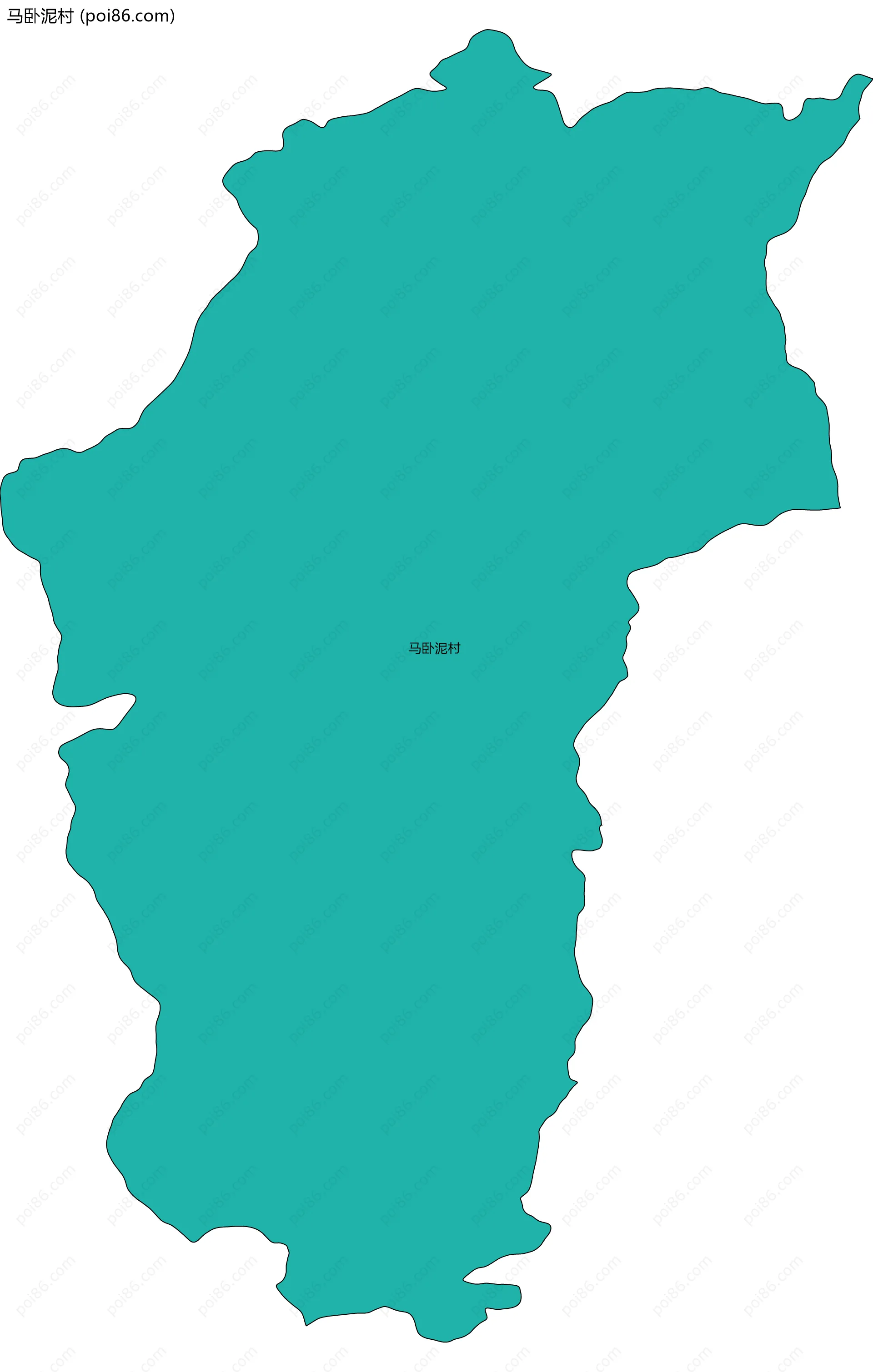 马卧泥村边界地图