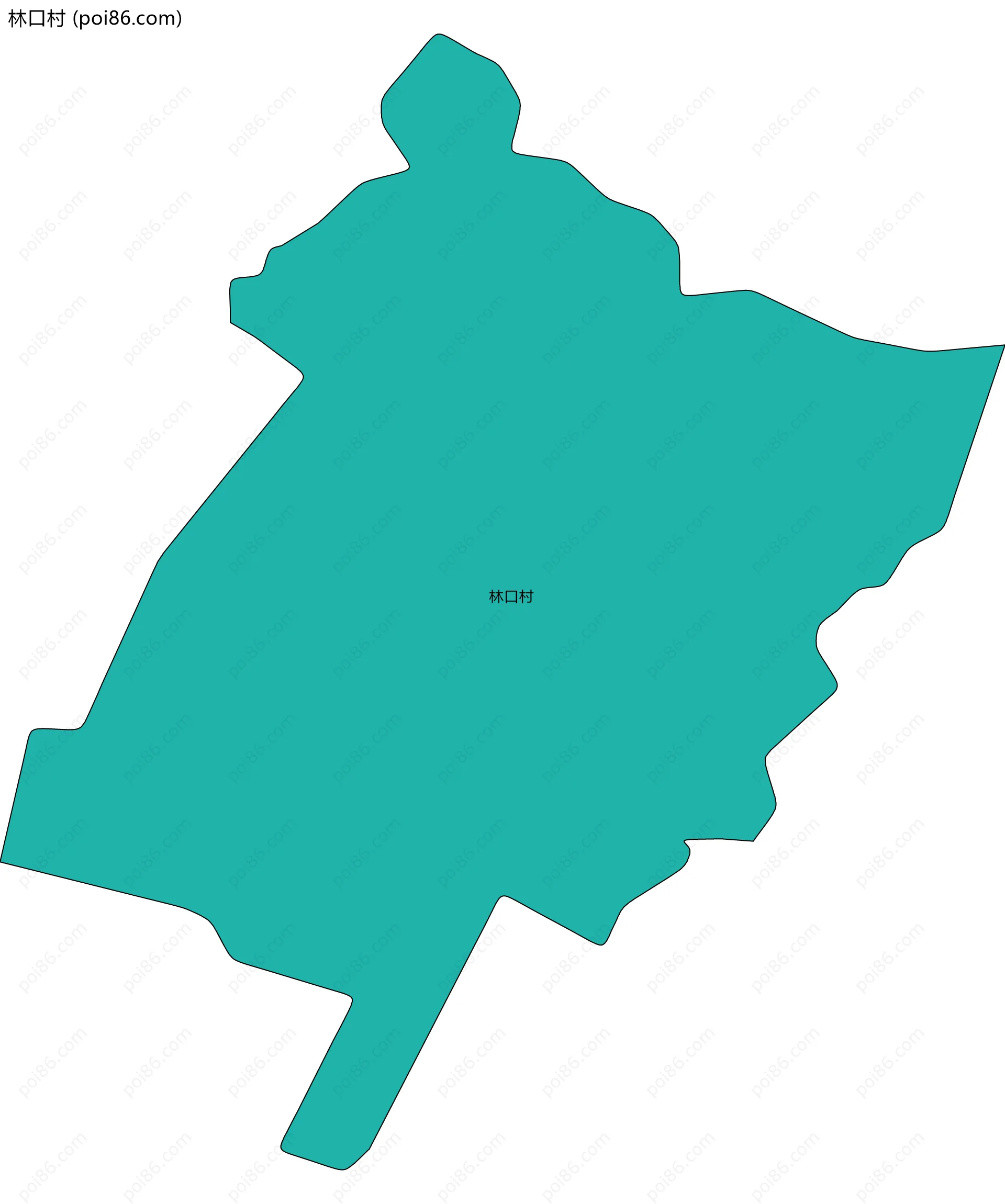 林口村边界地图