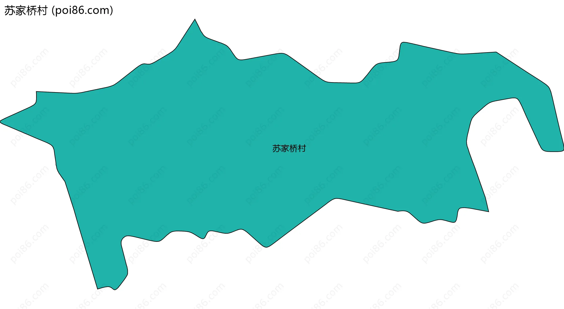 苏家桥村边界地图