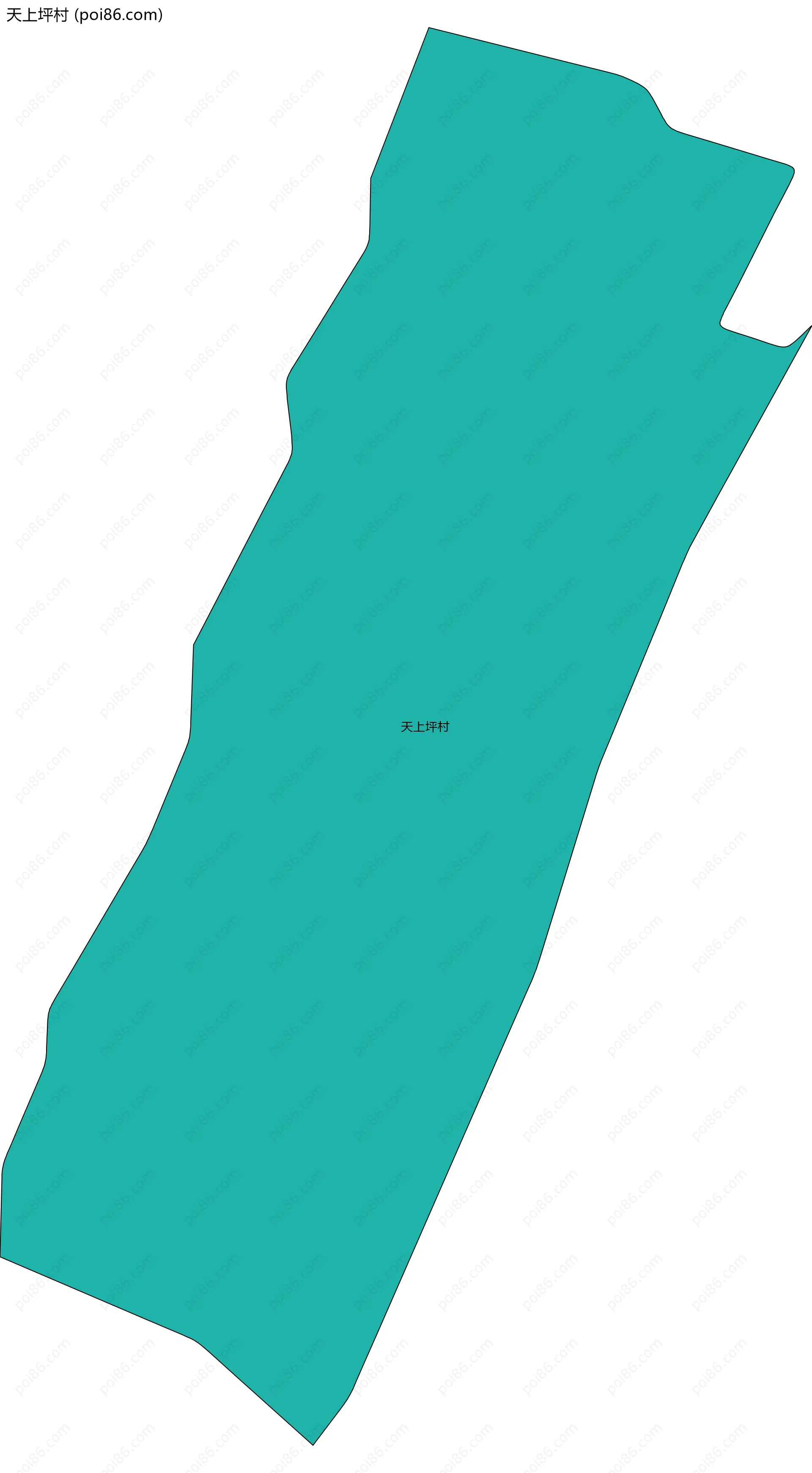 天上坪村边界地图