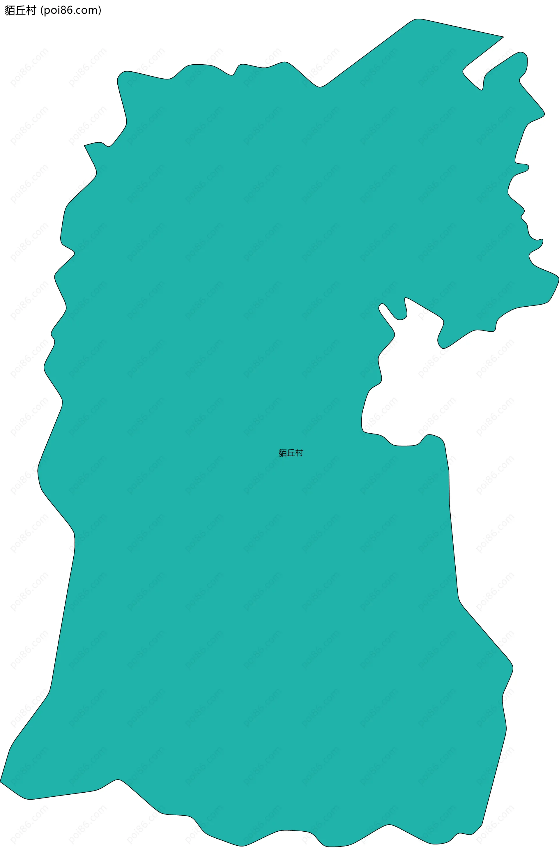 貊丘村边界地图