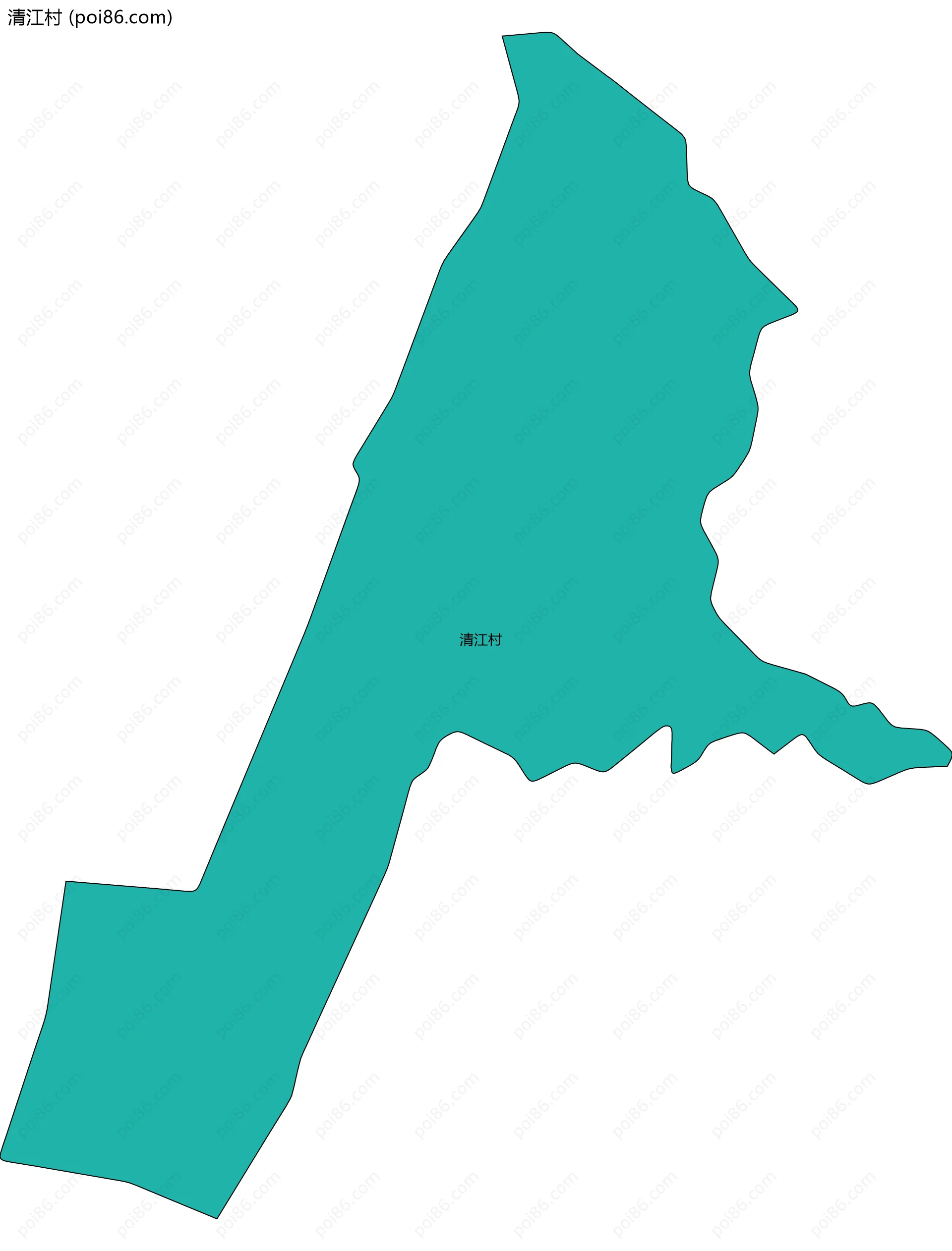 清江村边界地图