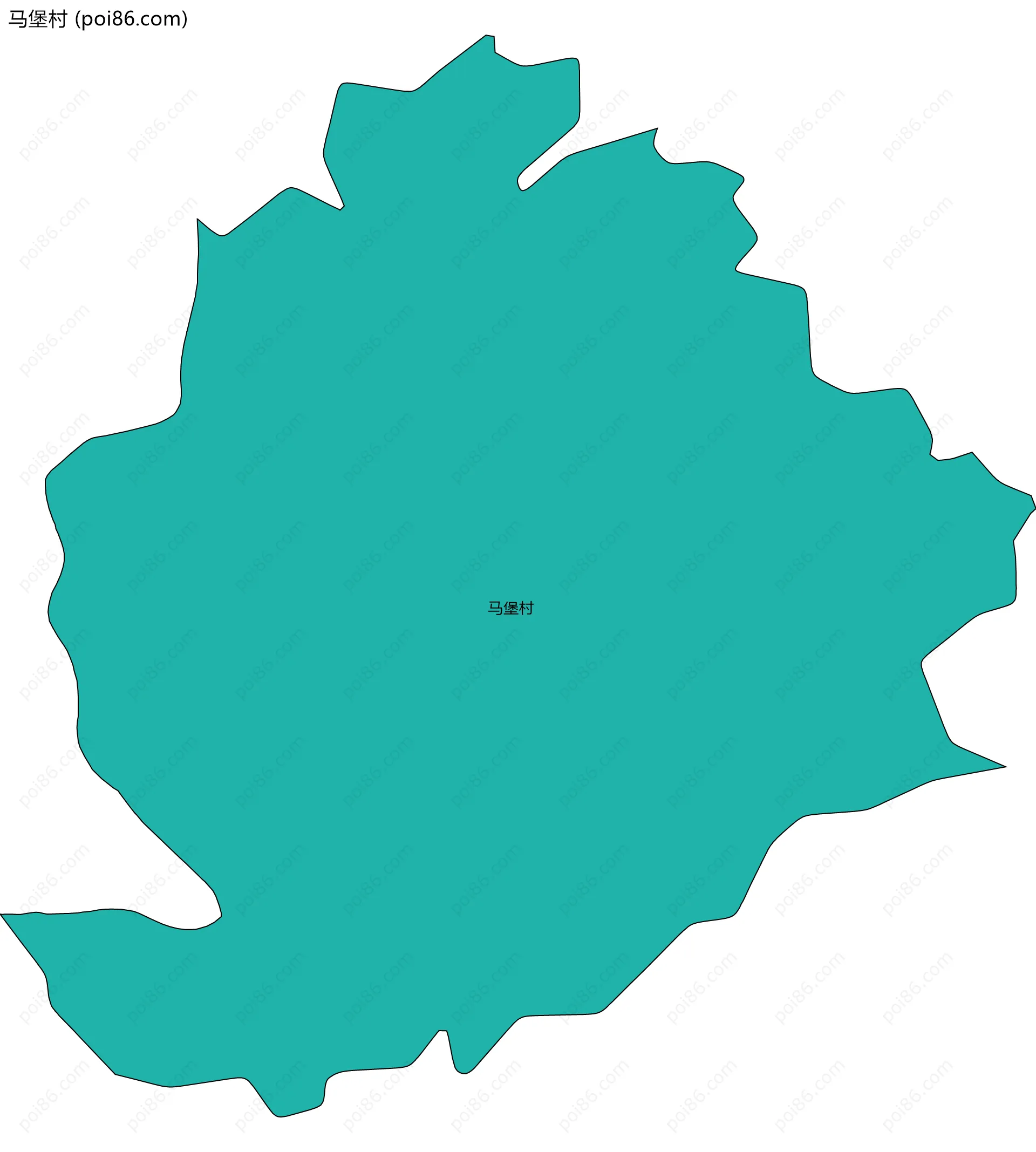 马堡村边界地图