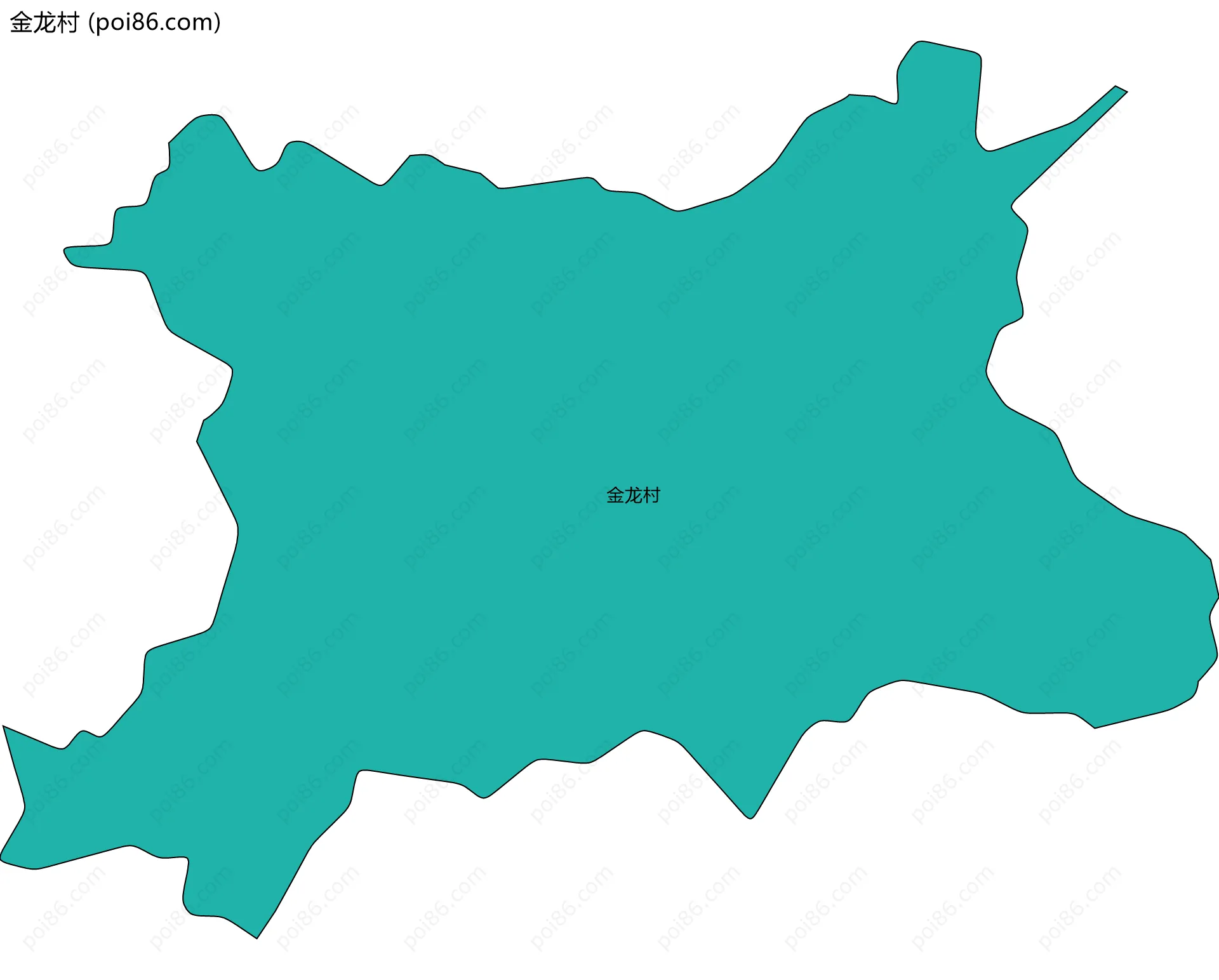 金龙村边界地图