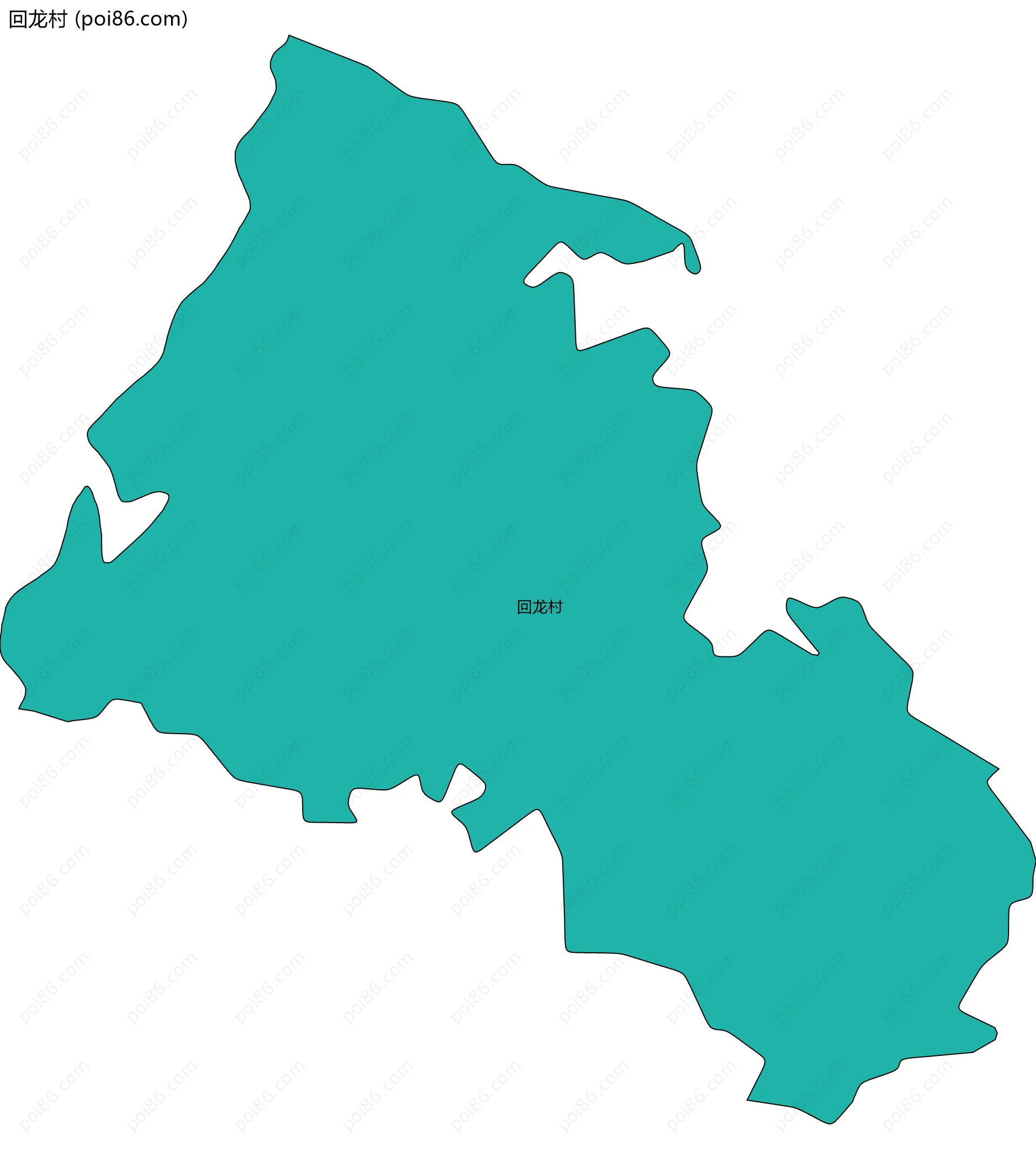 回龙村边界地图