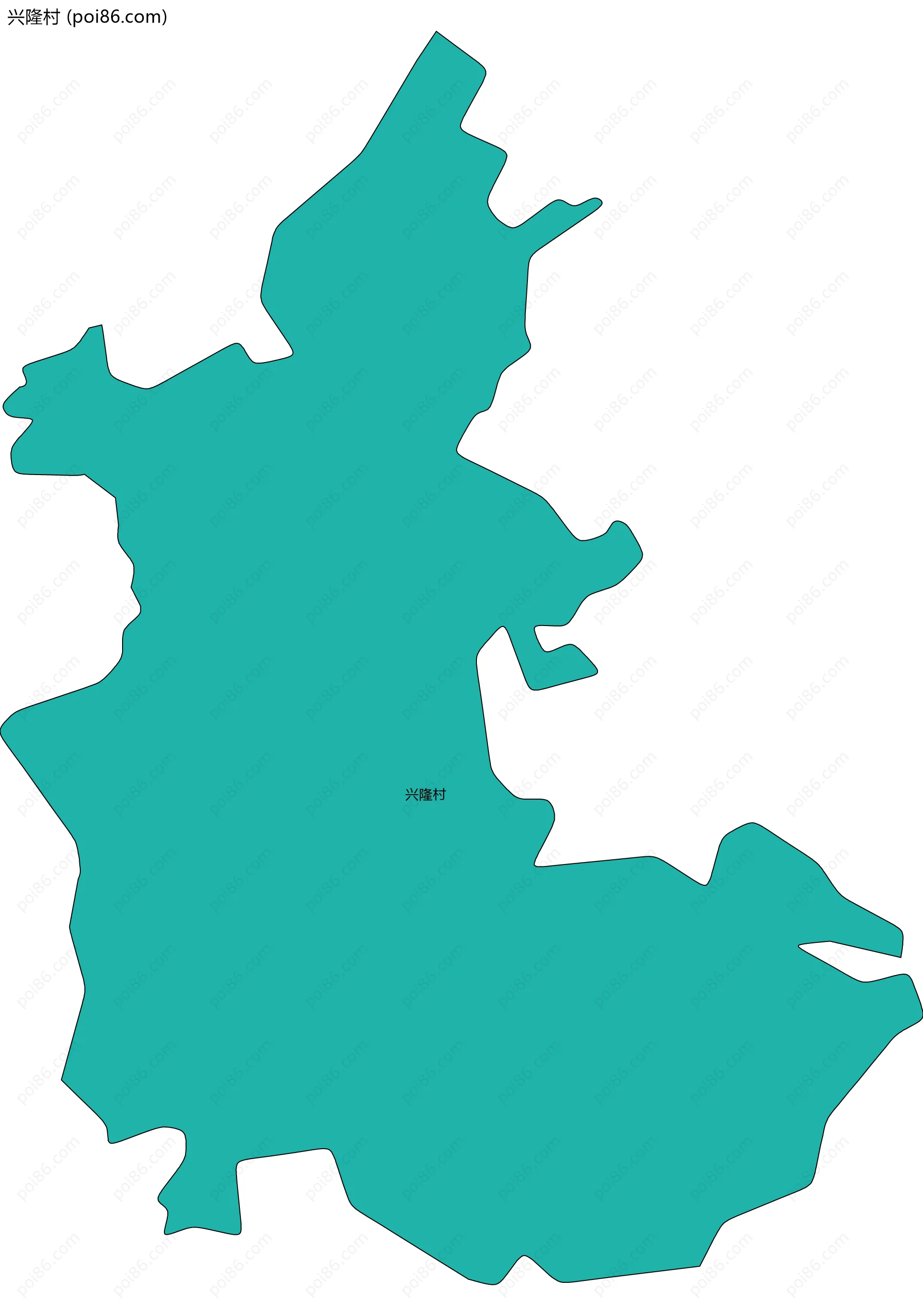 兴隆村边界地图