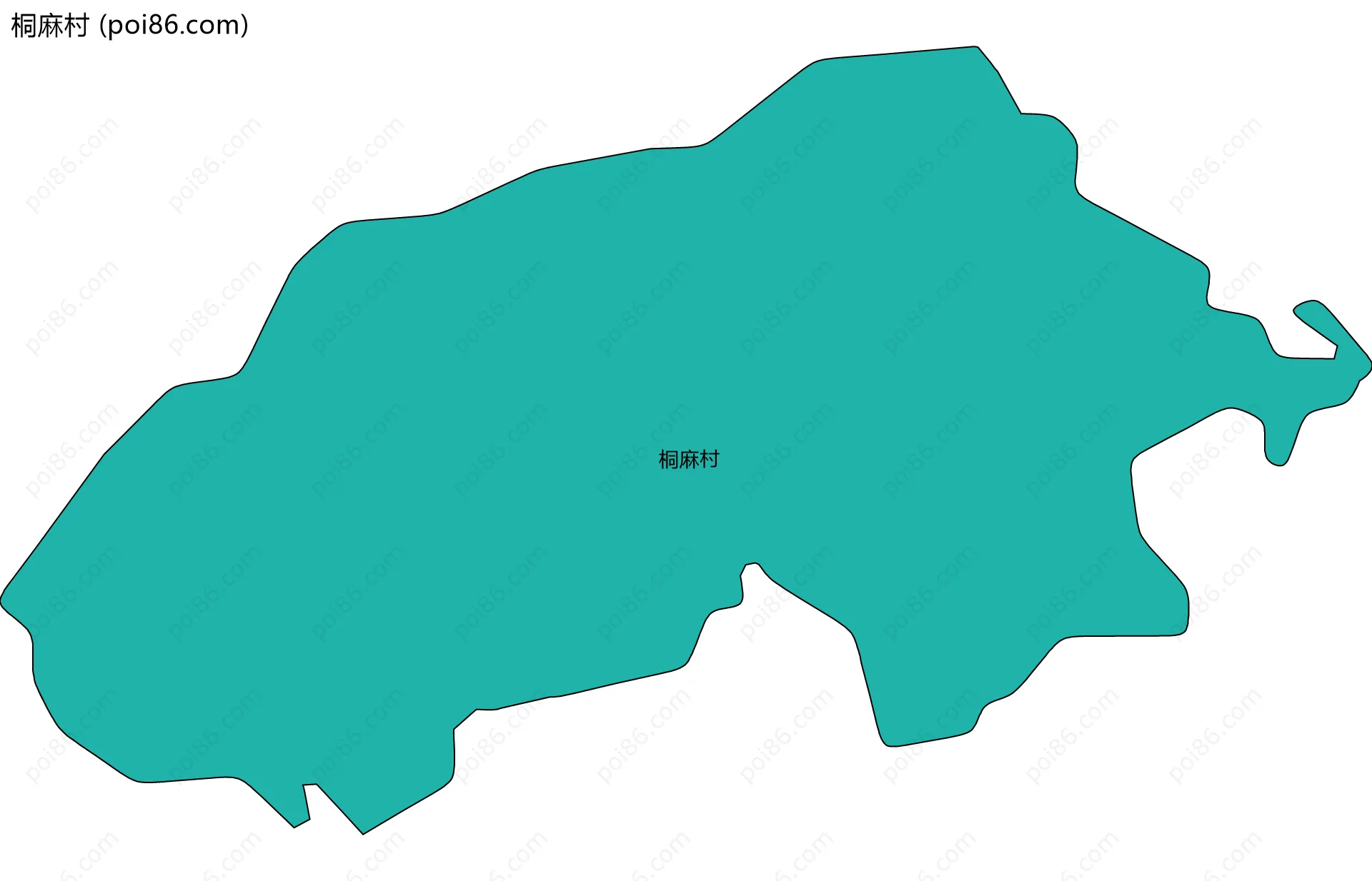 桐麻村边界地图