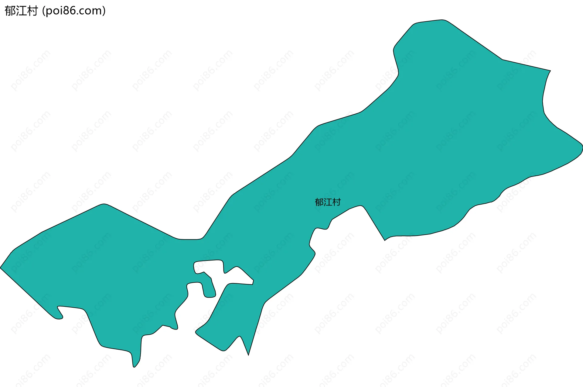郁江村边界地图