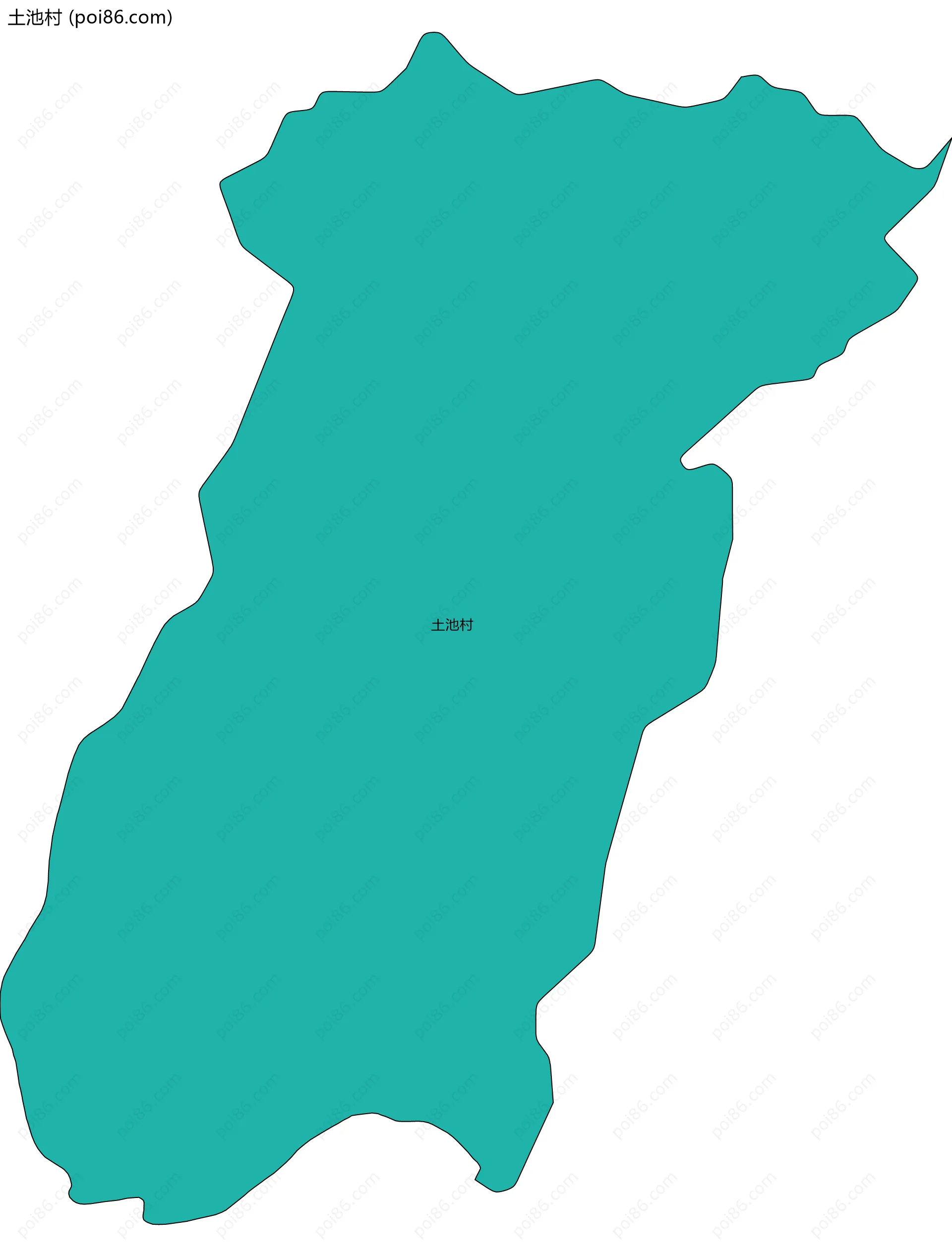 土池村边界地图