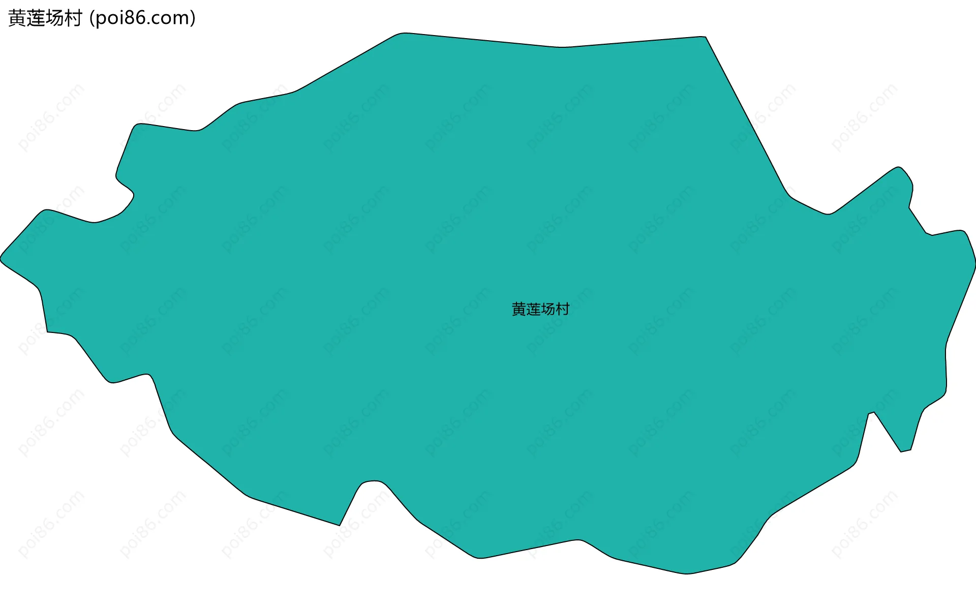 黄莲场村边界地图