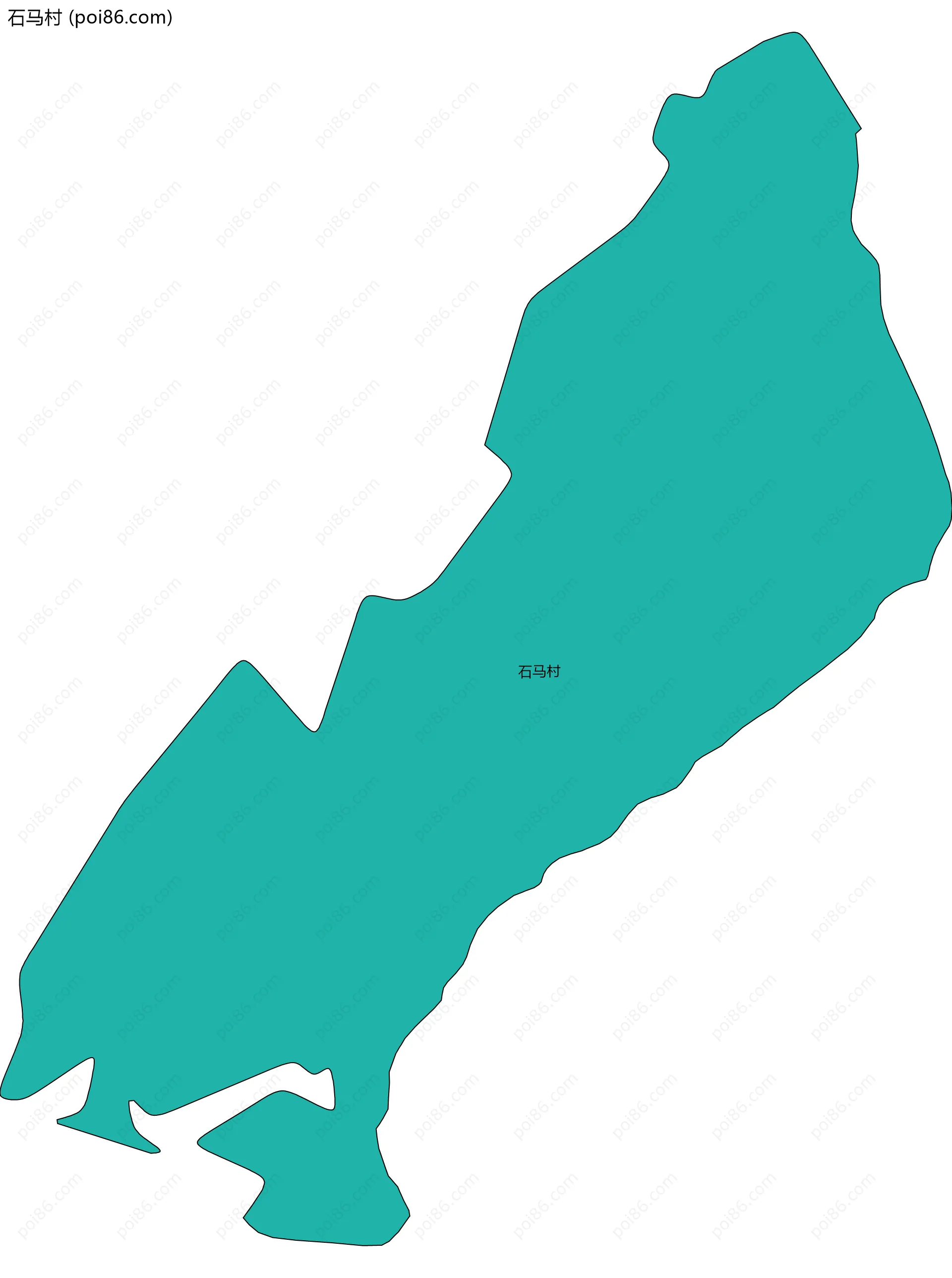 石马村边界地图