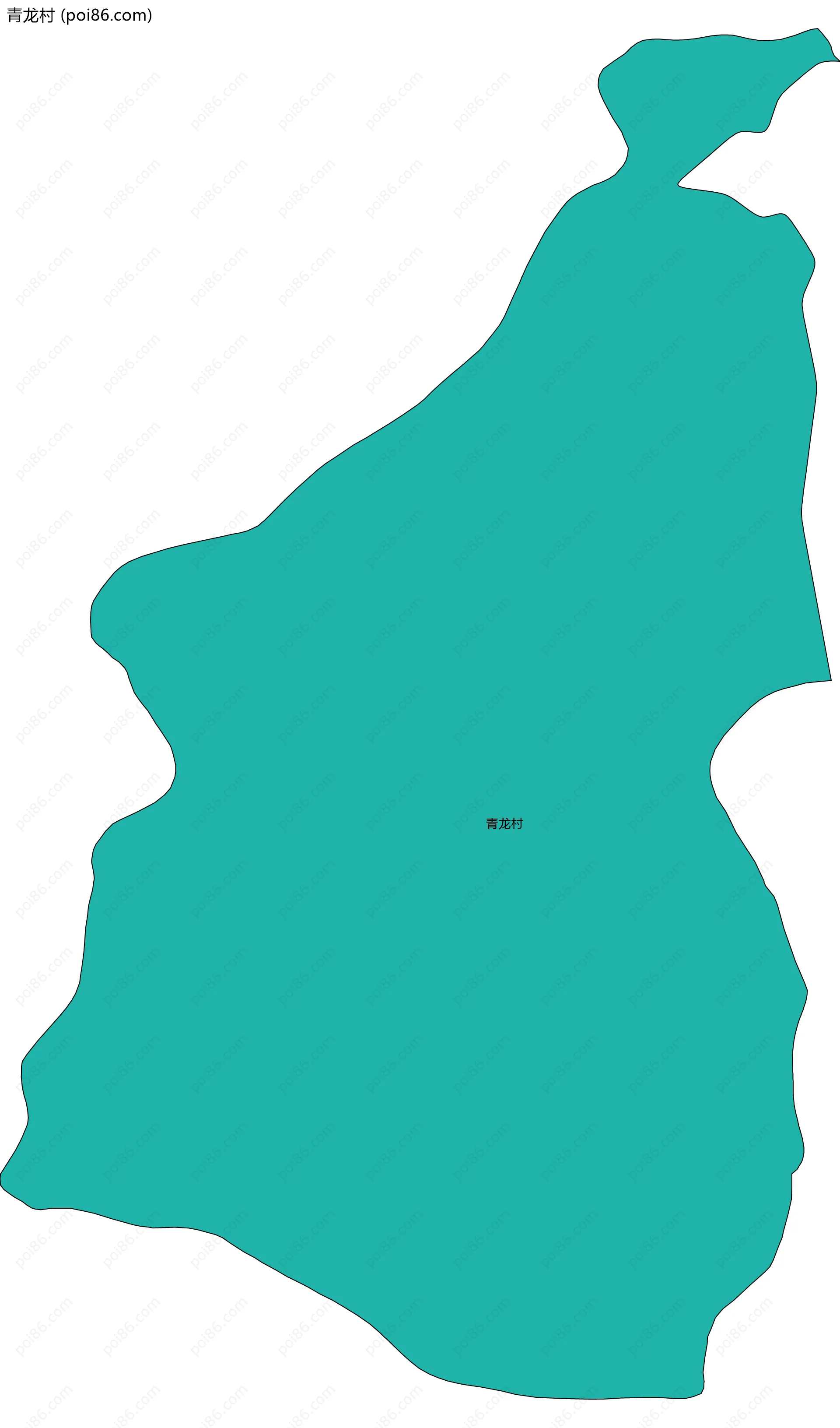 青龙村边界地图