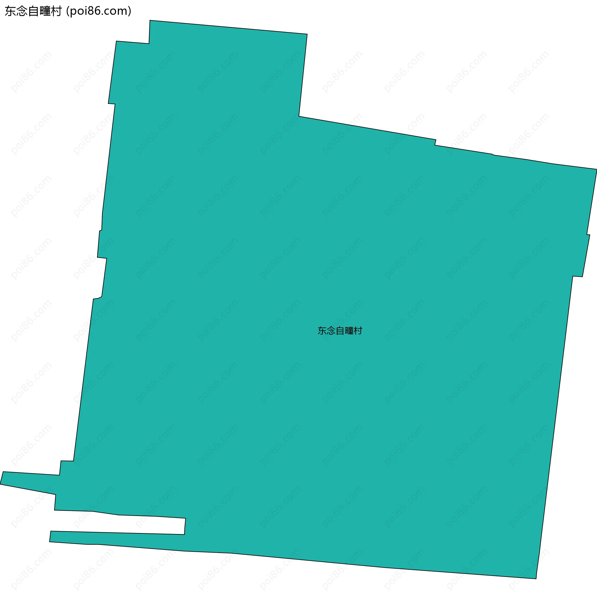 东念自疃村边界地图