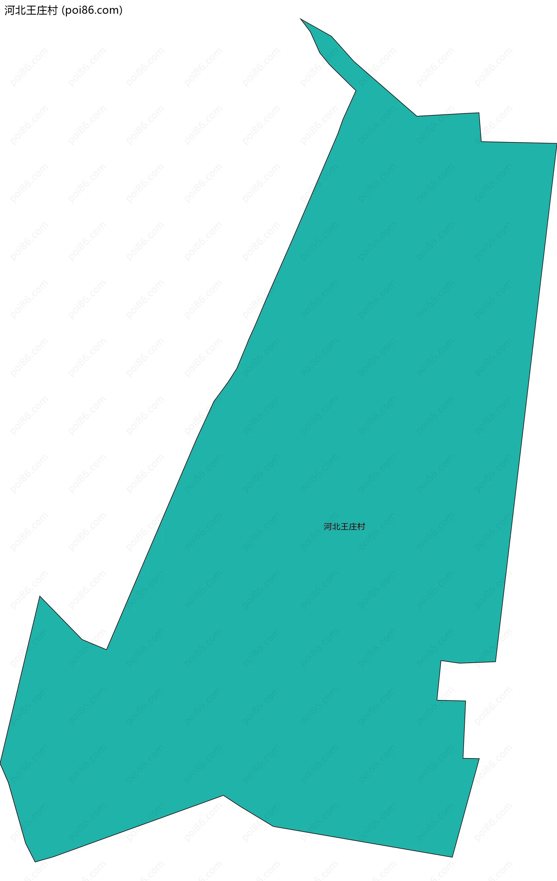 河北王庄村边界地图