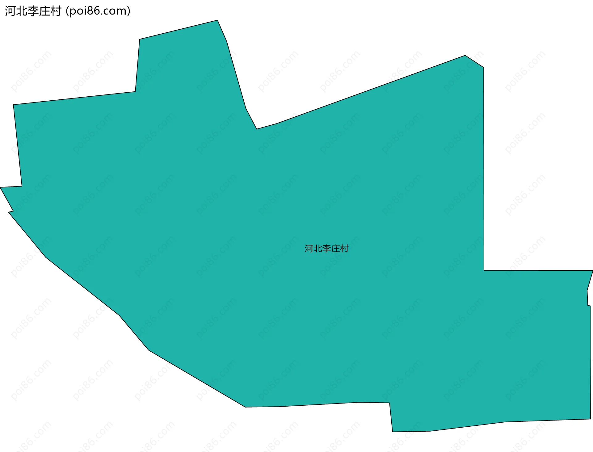 河北李庄村边界地图