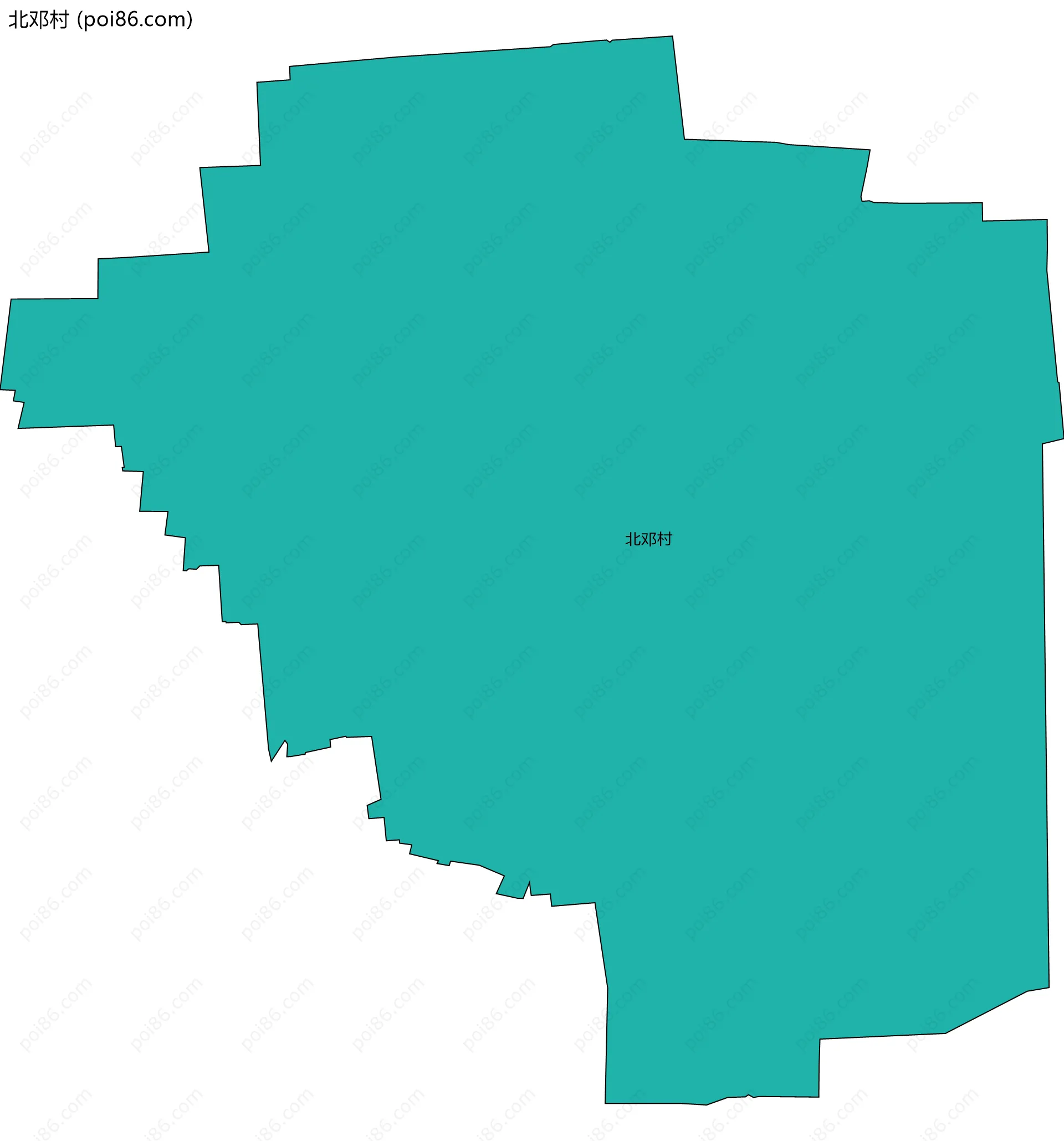 北邓村边界地图