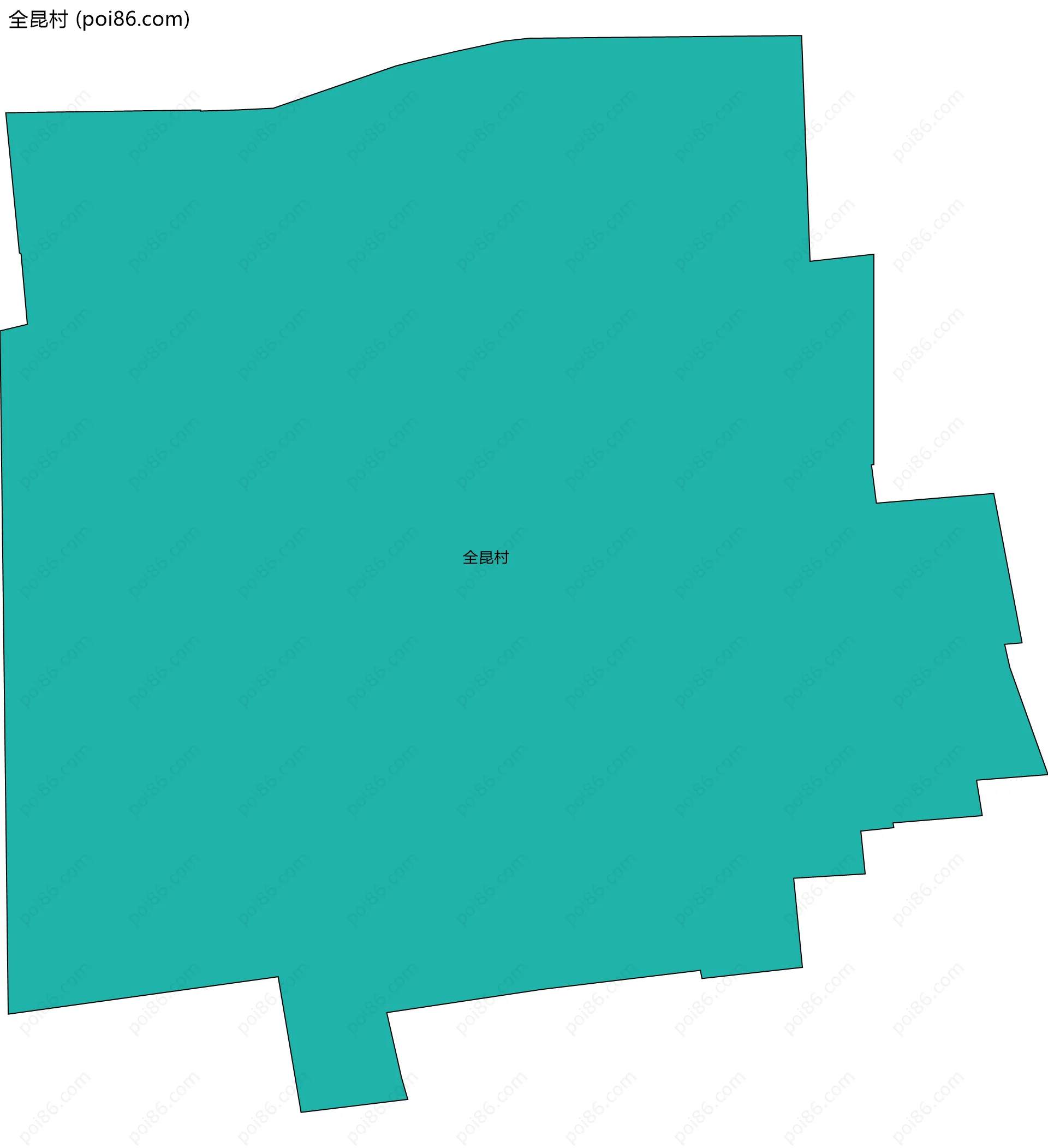 全昆村边界地图