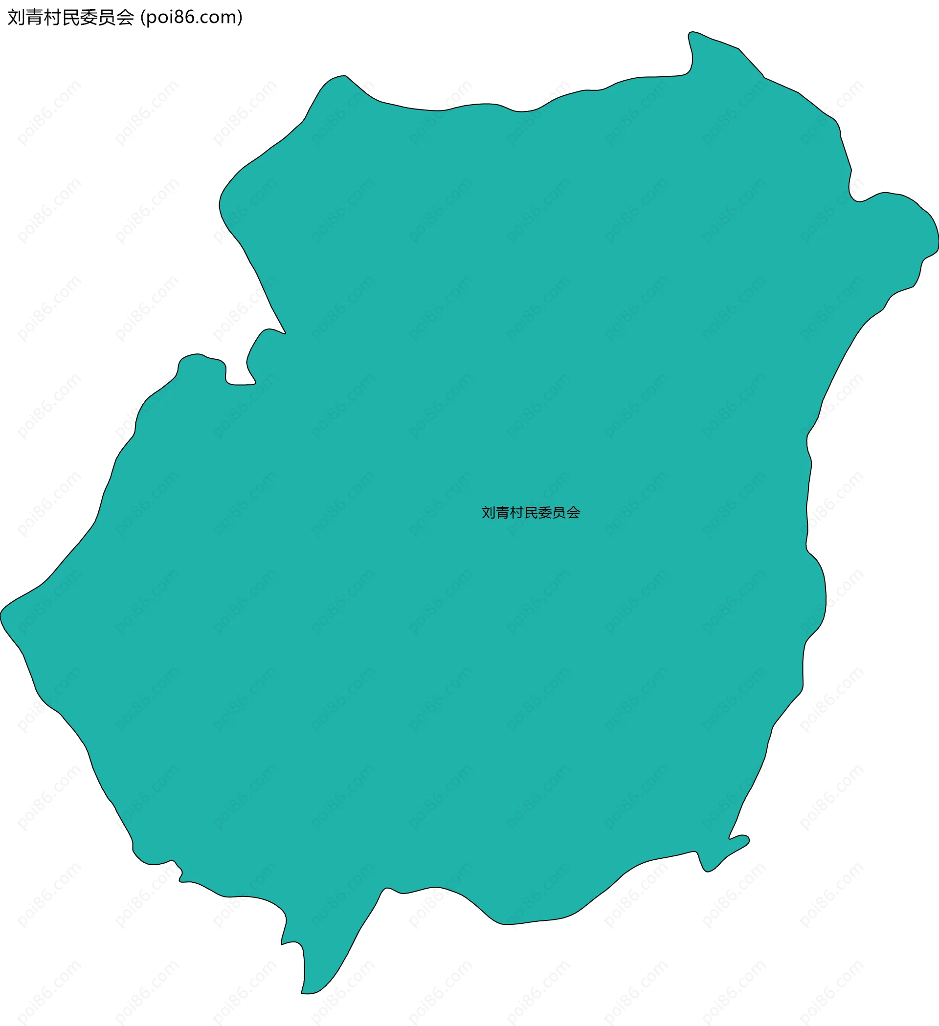 刘青村民委员会边界地图