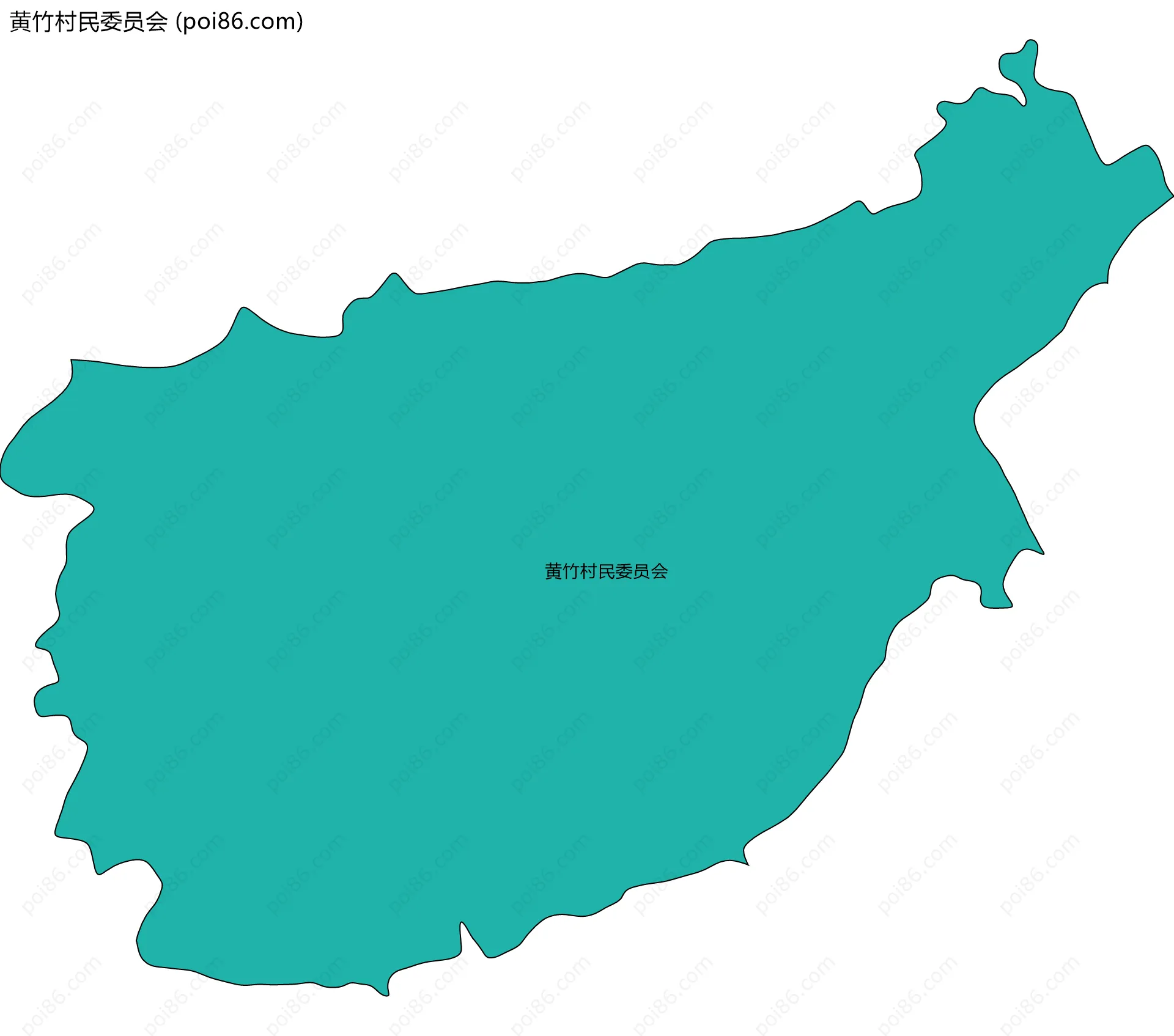 黄竹村民委员会边界地图