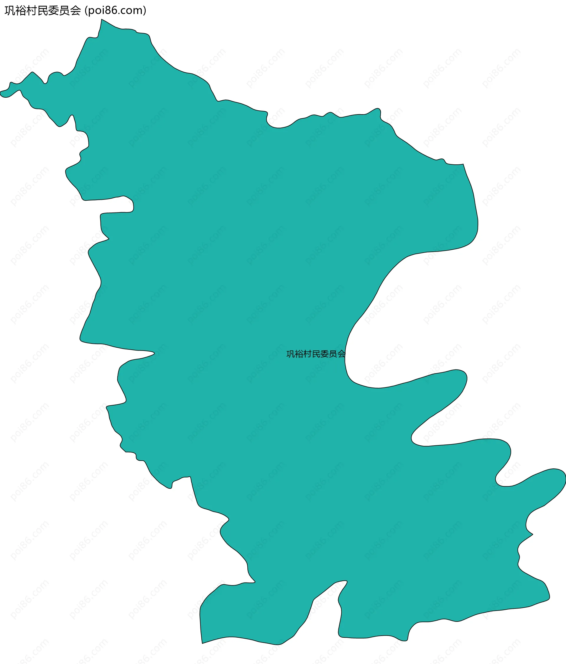 巩裕村民委员会边界地图