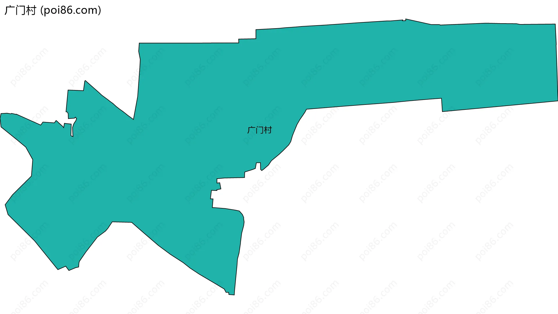 广门村边界地图