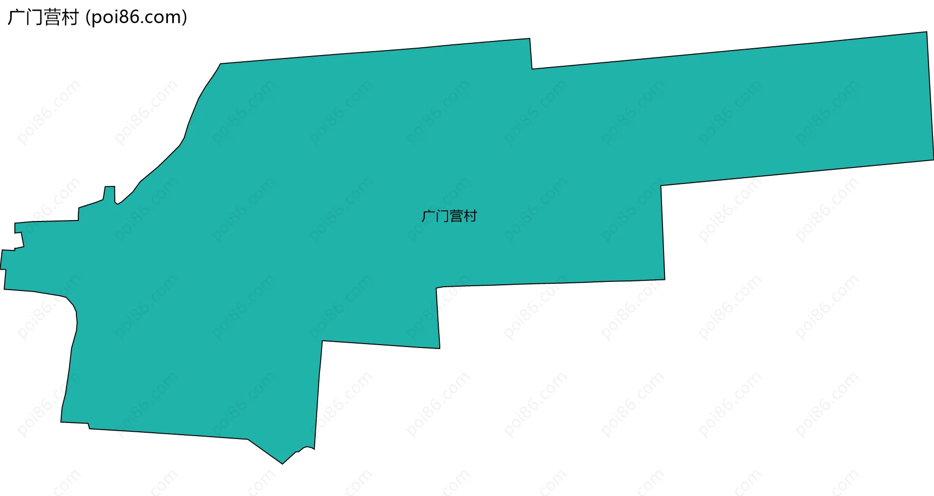 广门营村边界地图