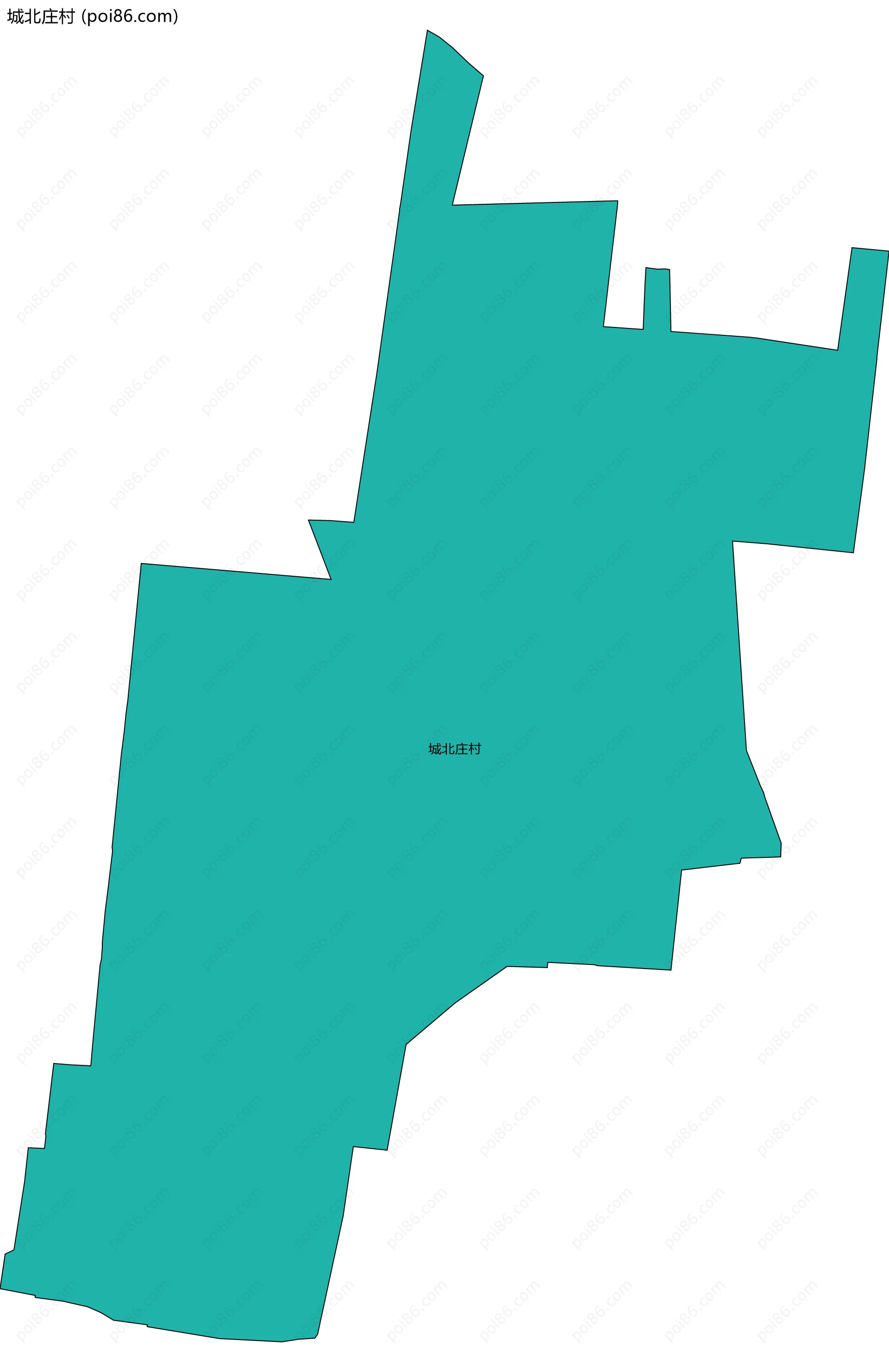 城北庄村边界地图