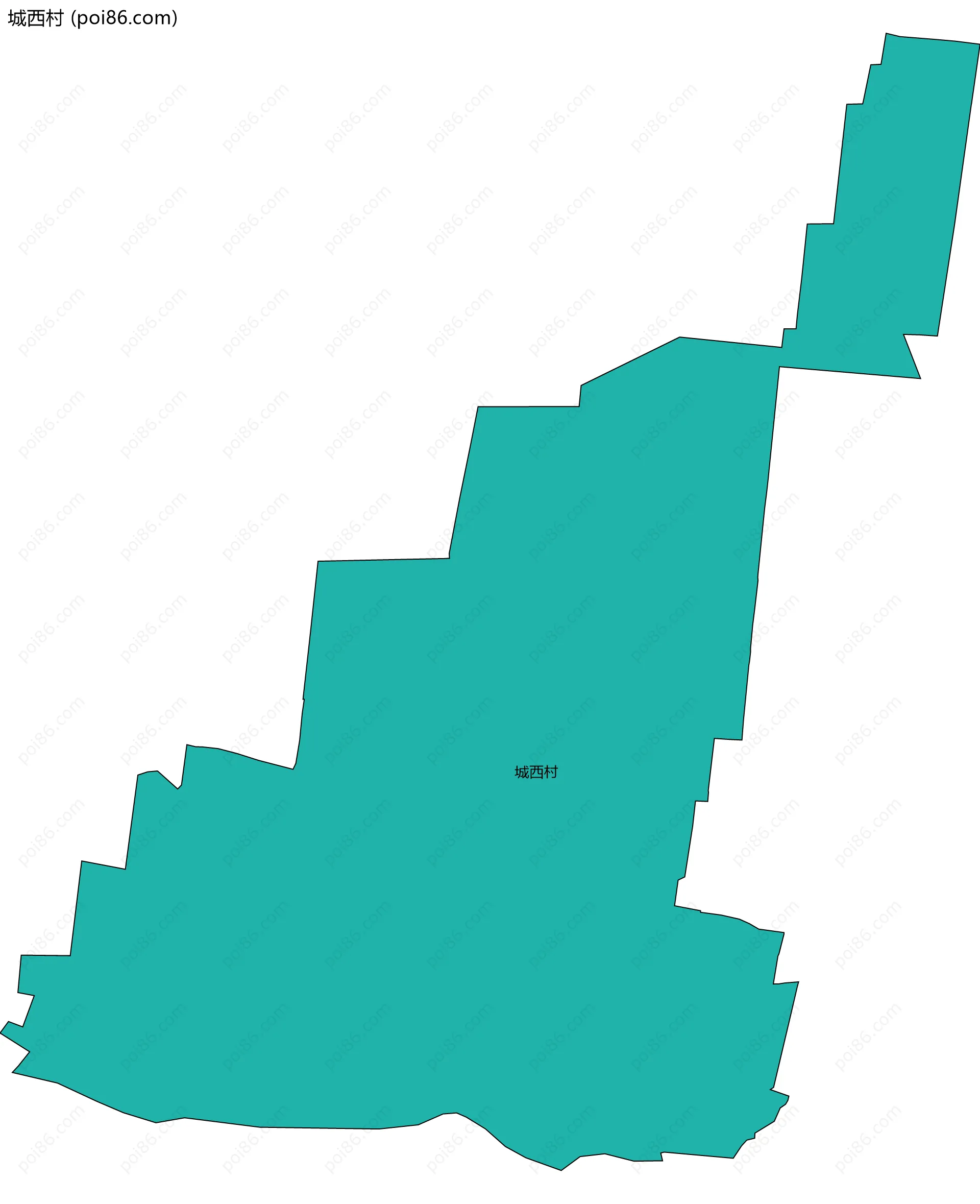 城西村边界地图