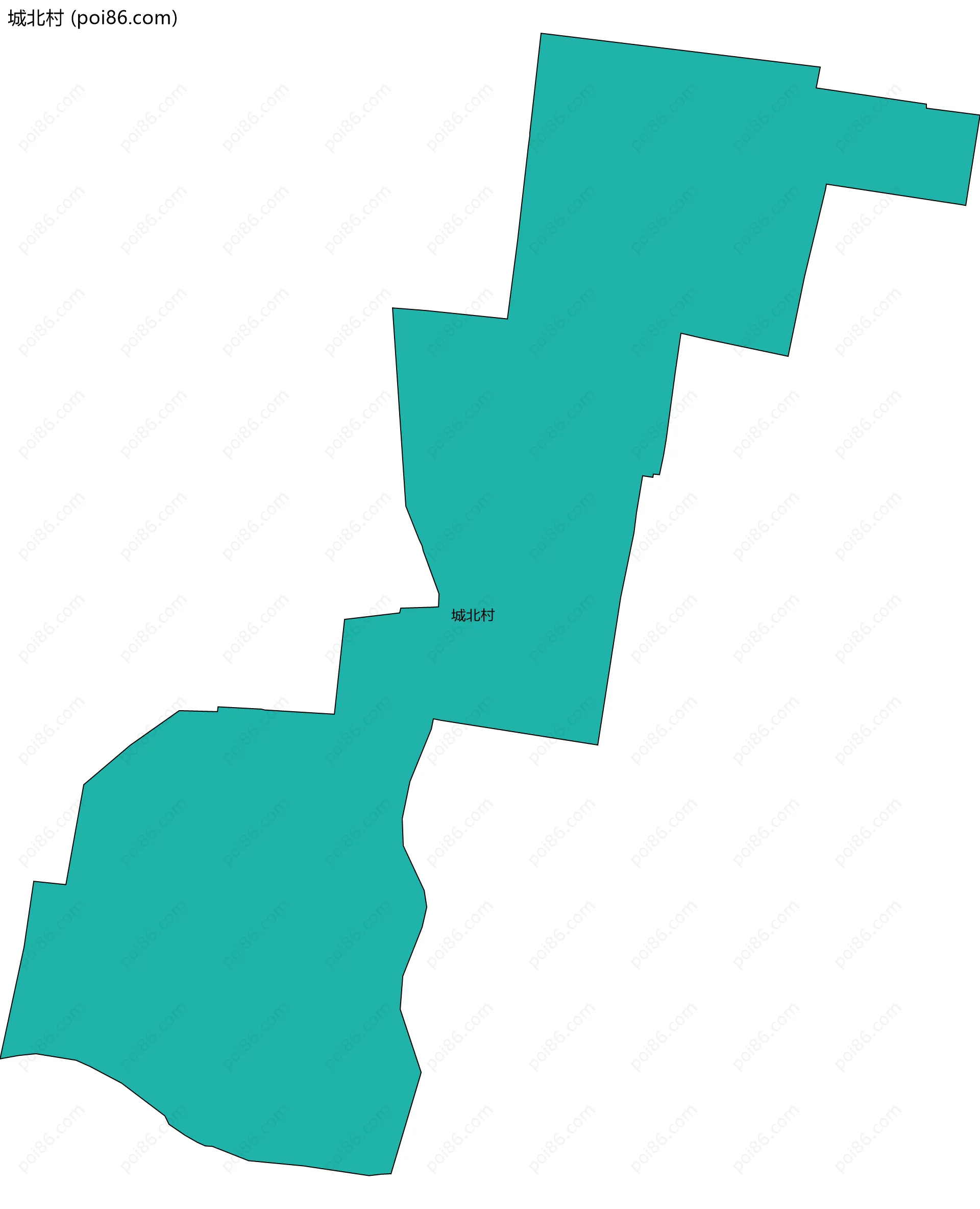 城北村边界地图