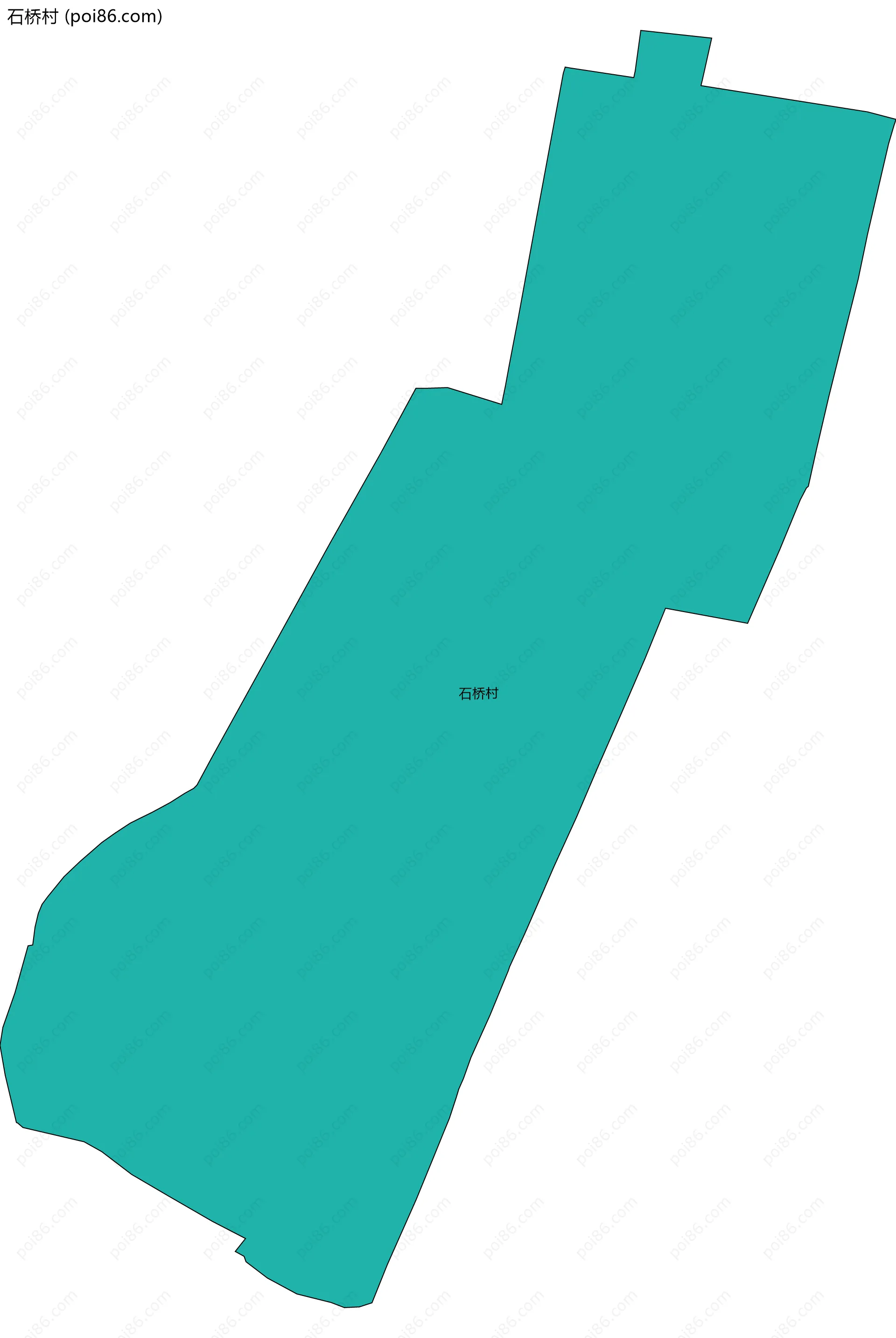 石桥村边界地图