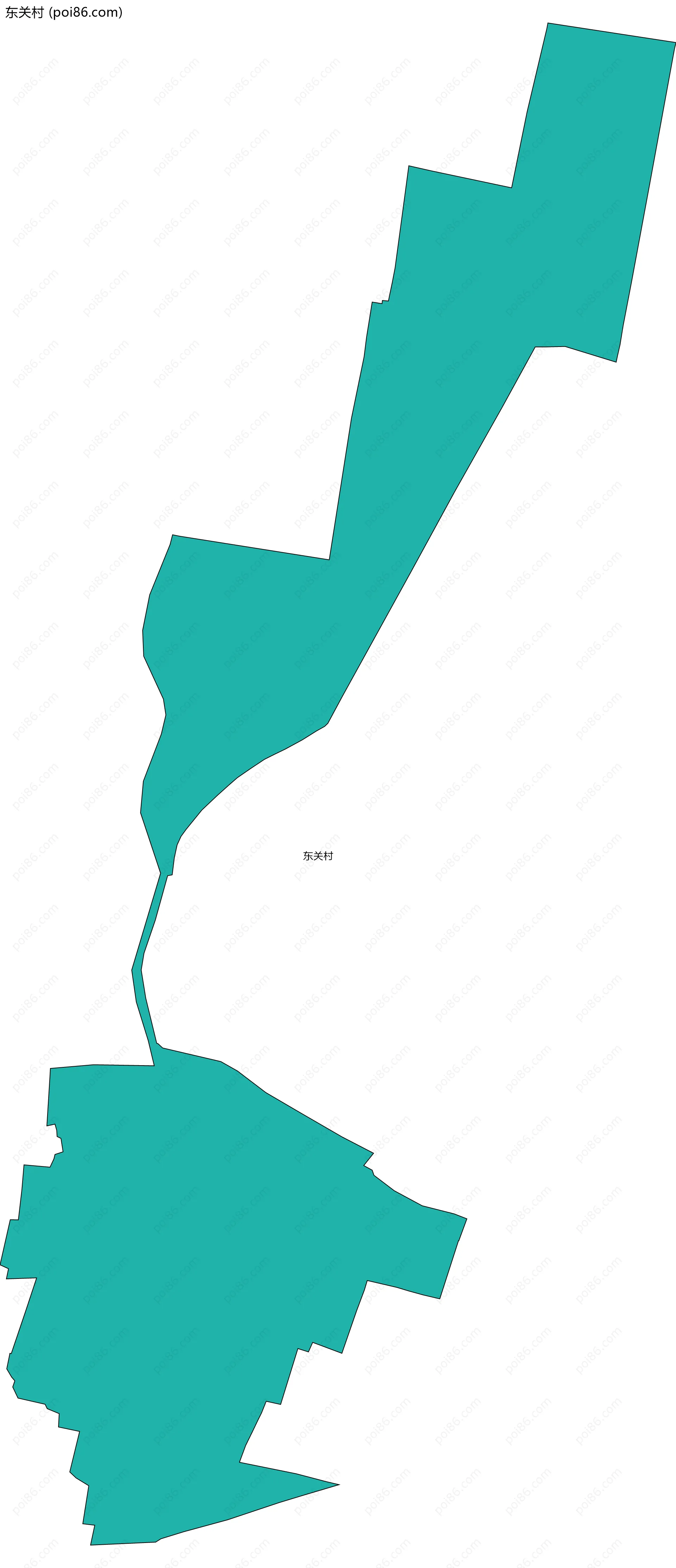东关村边界地图