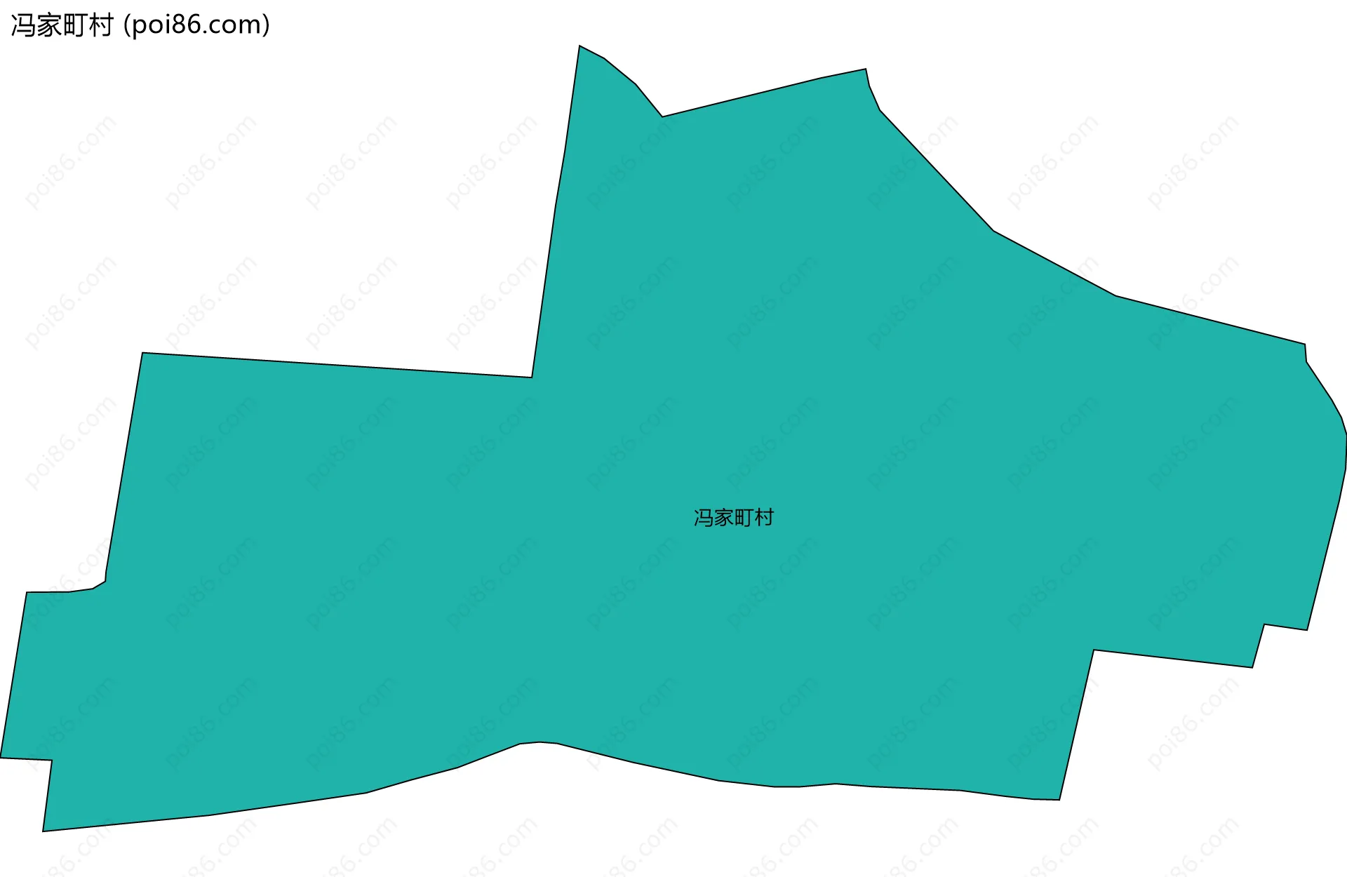 冯家町村边界地图