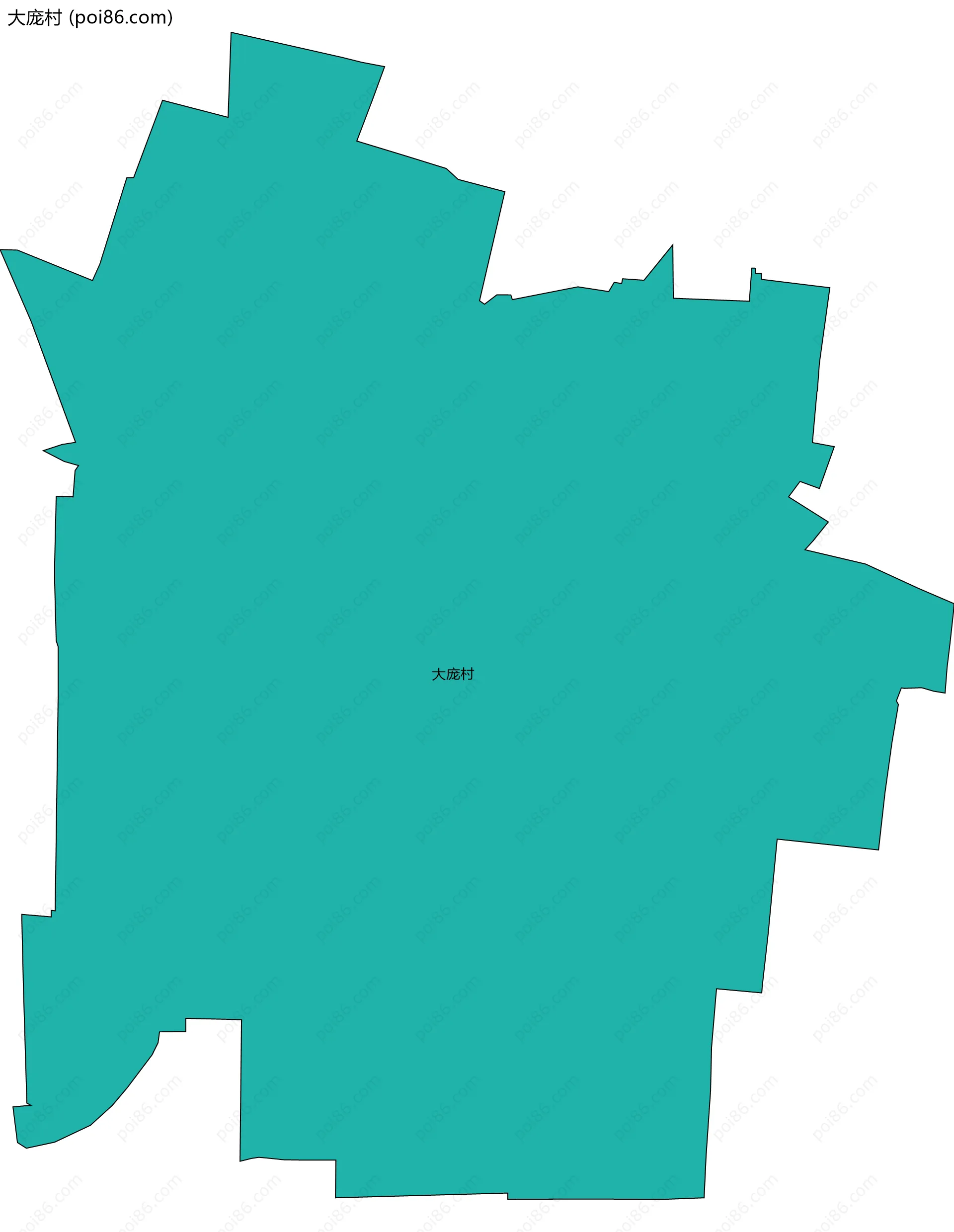 大庞村边界地图