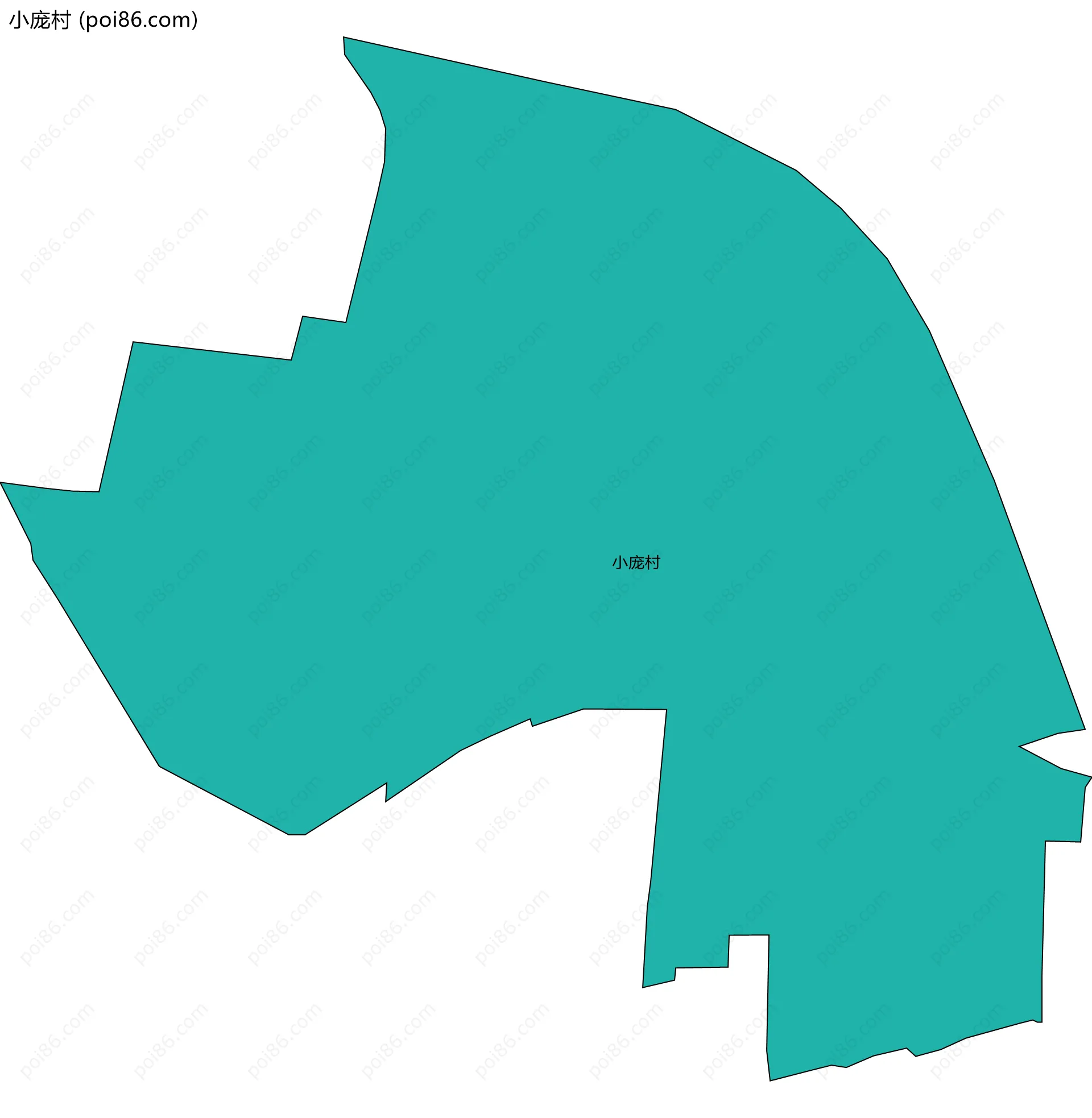 小庞村边界地图