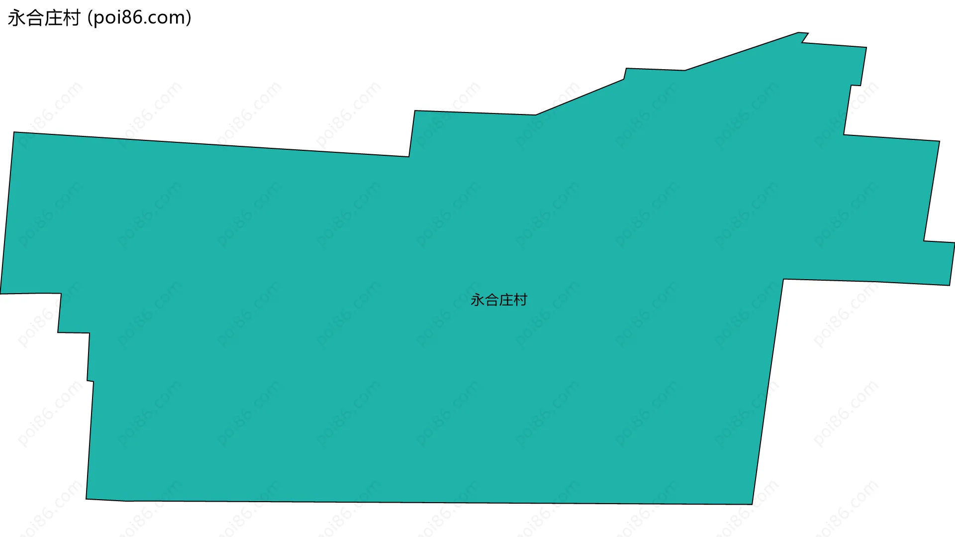 永合庄村边界地图