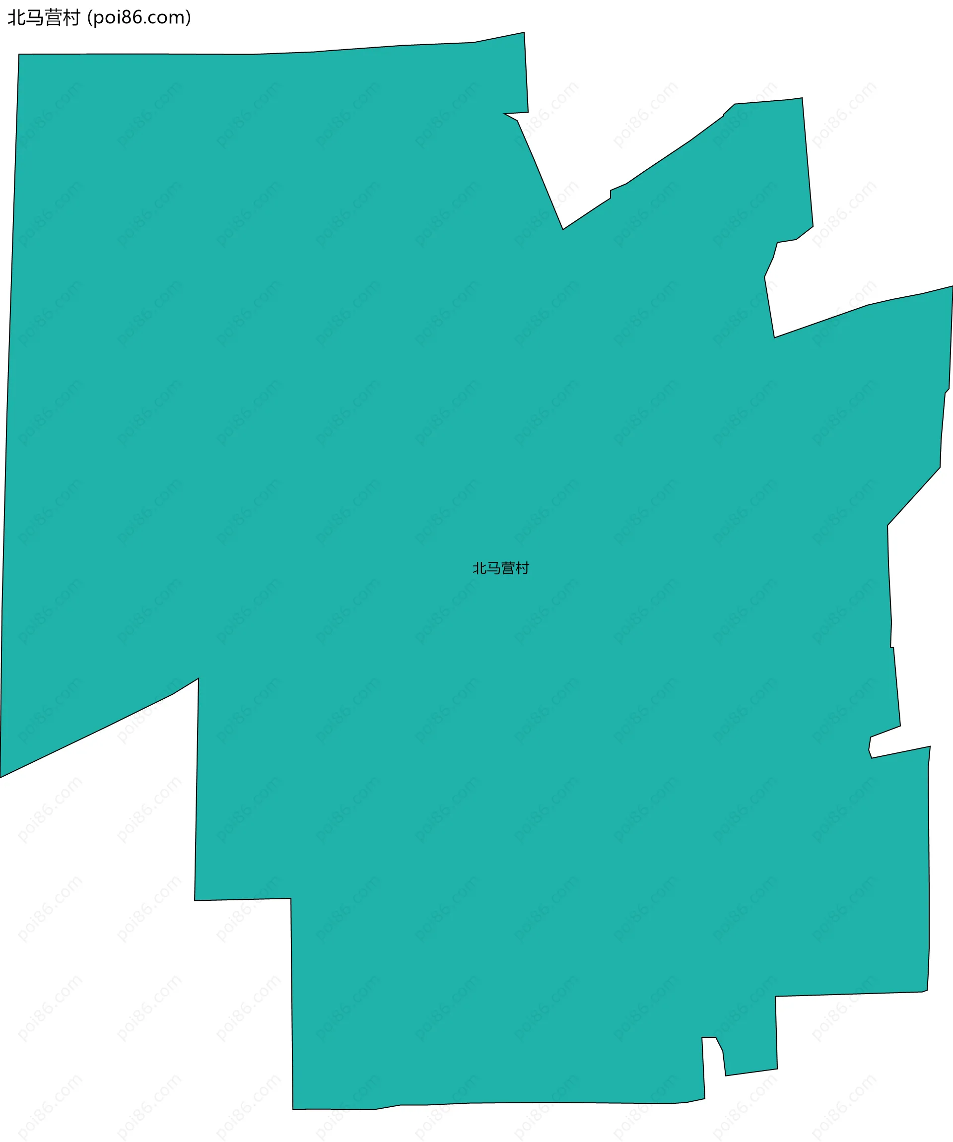 北马营村边界地图