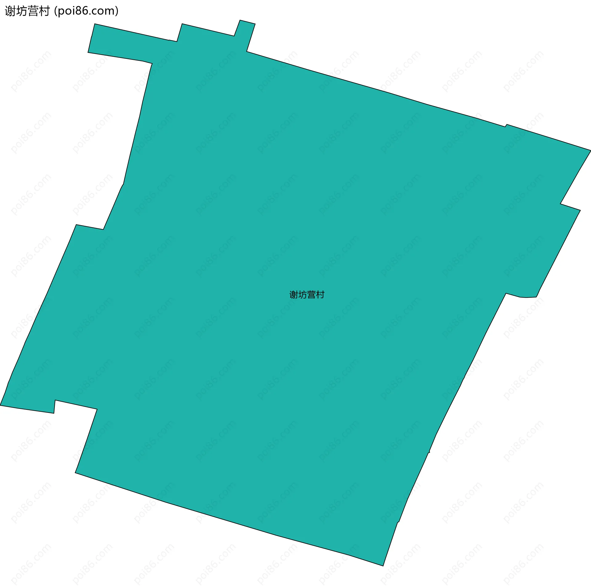 谢坊营村边界地图