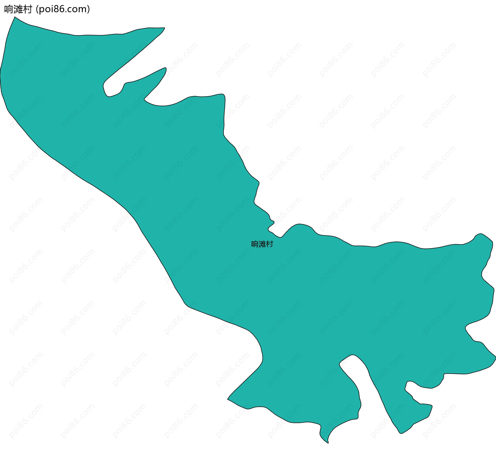 响滩村边界地图