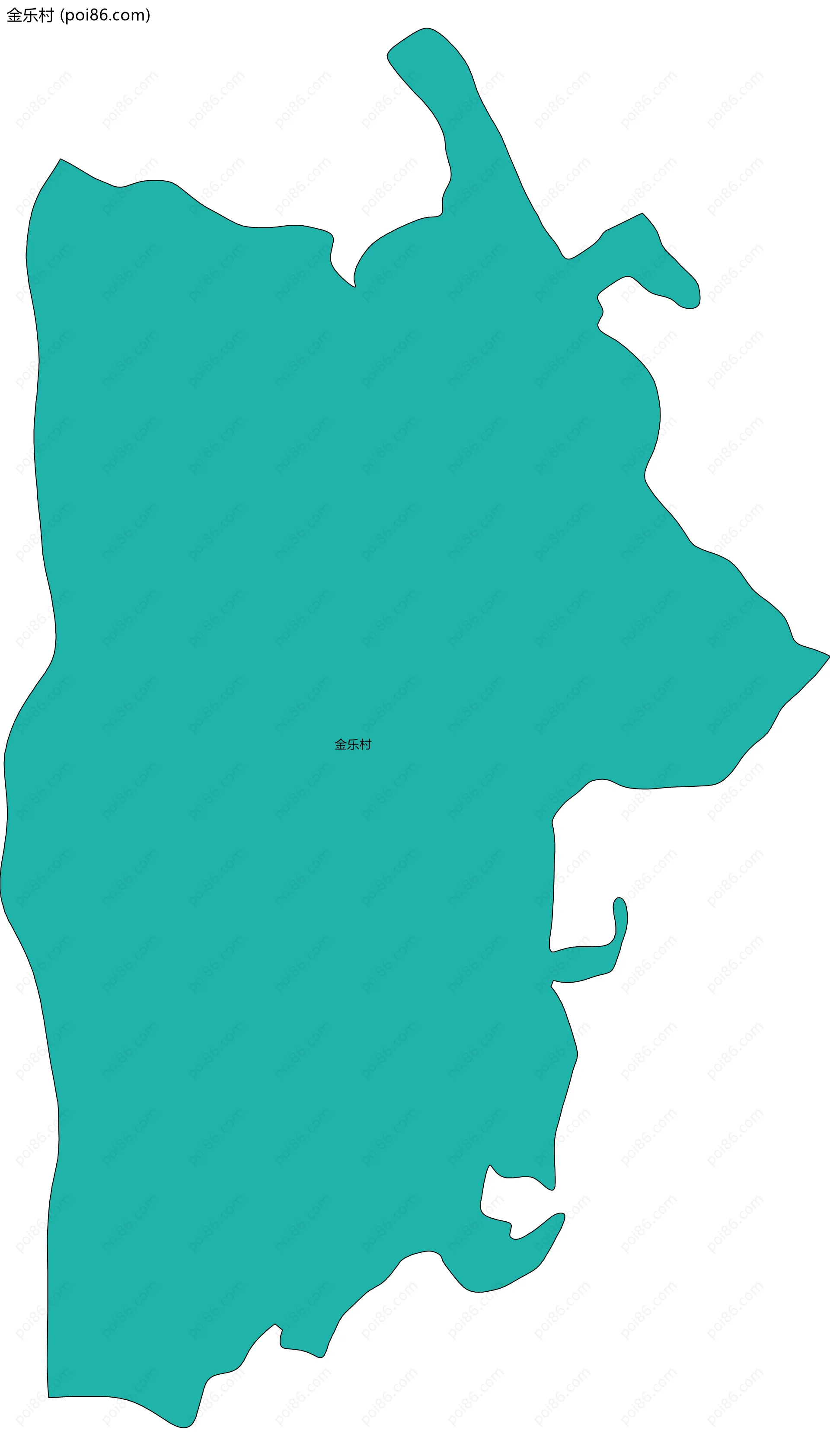 金乐村边界地图