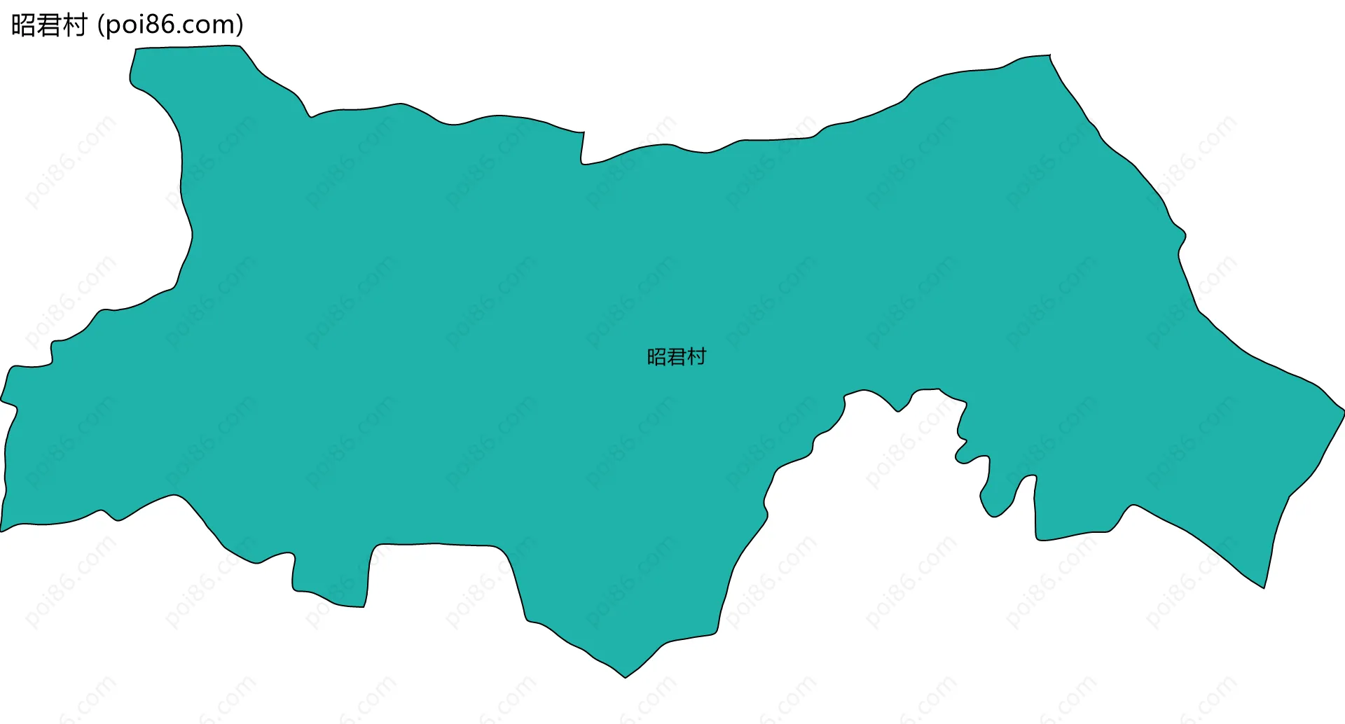 昭君村边界地图