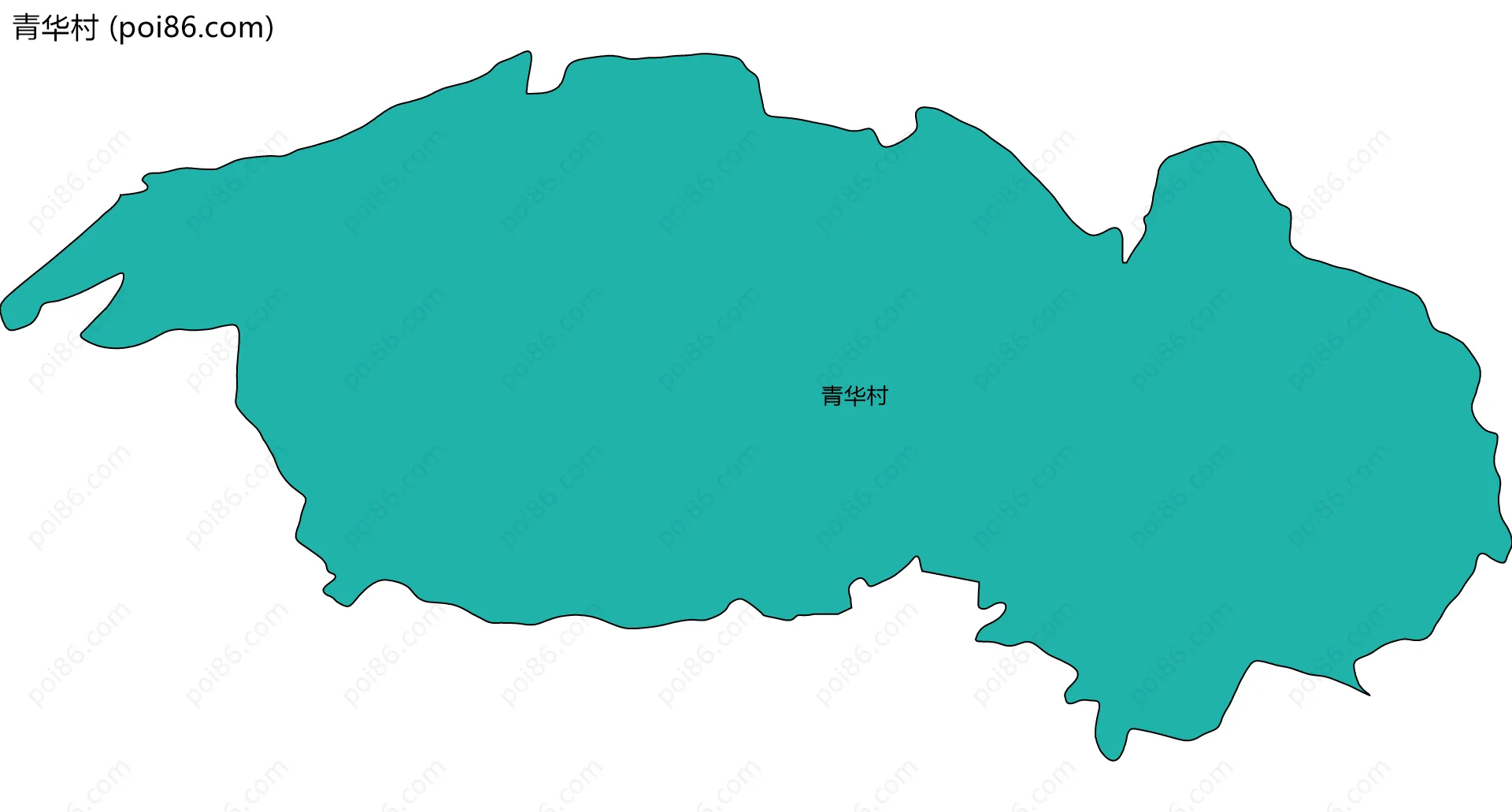 青华村边界地图