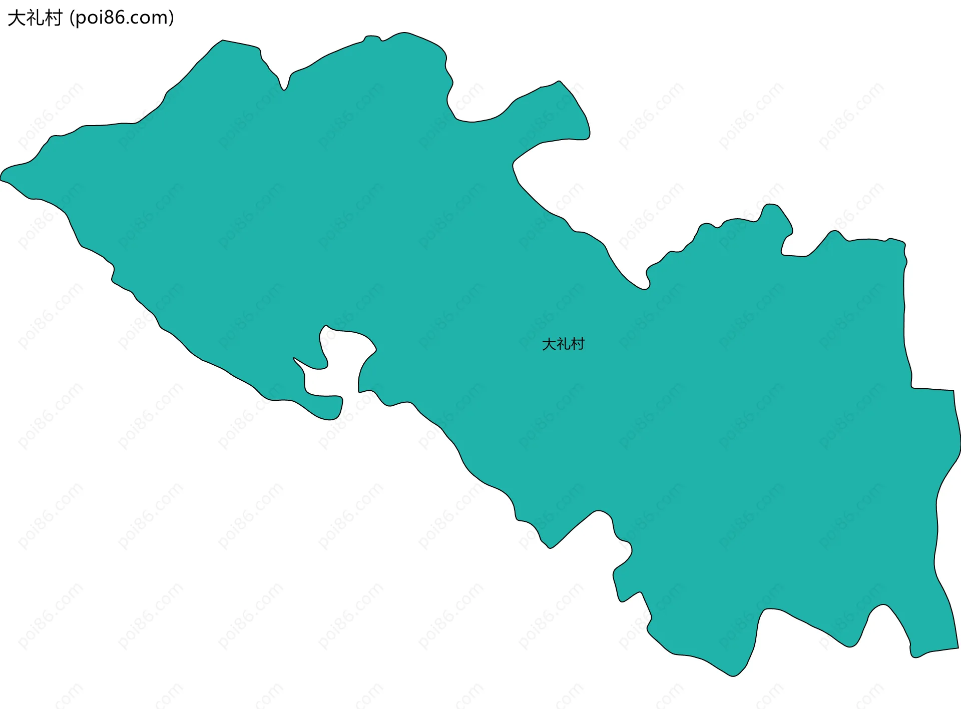 大礼村边界地图