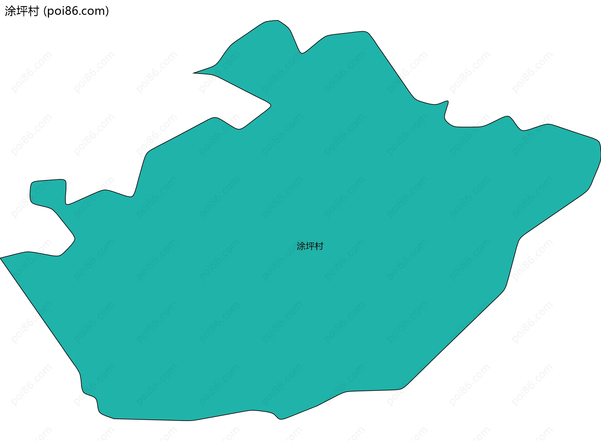 涂坪村边界地图