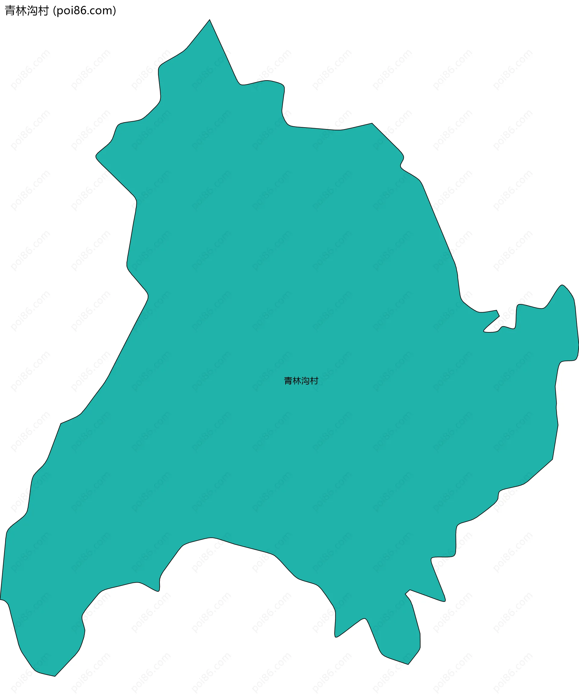 青林沟村边界地图