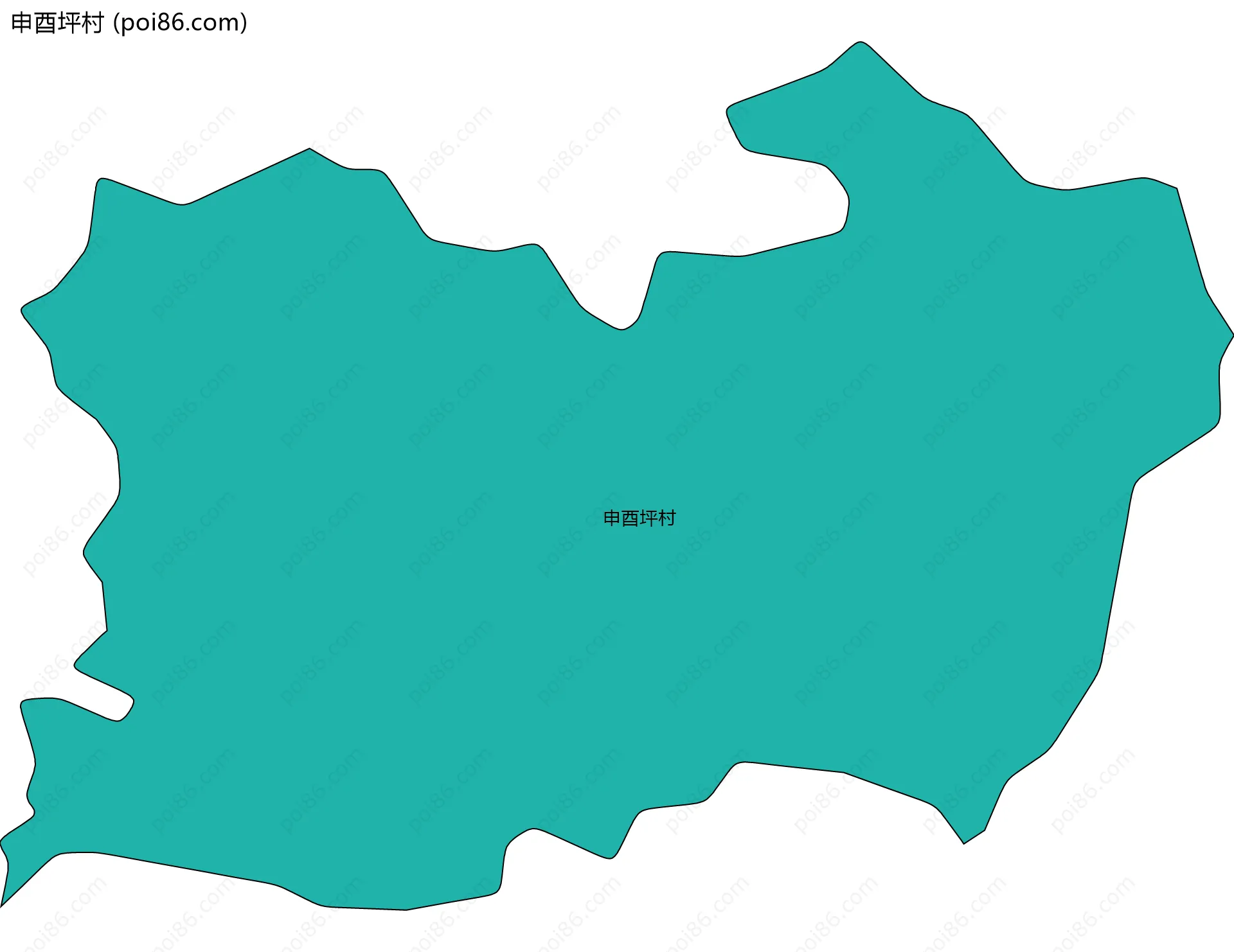 申酉坪村边界地图