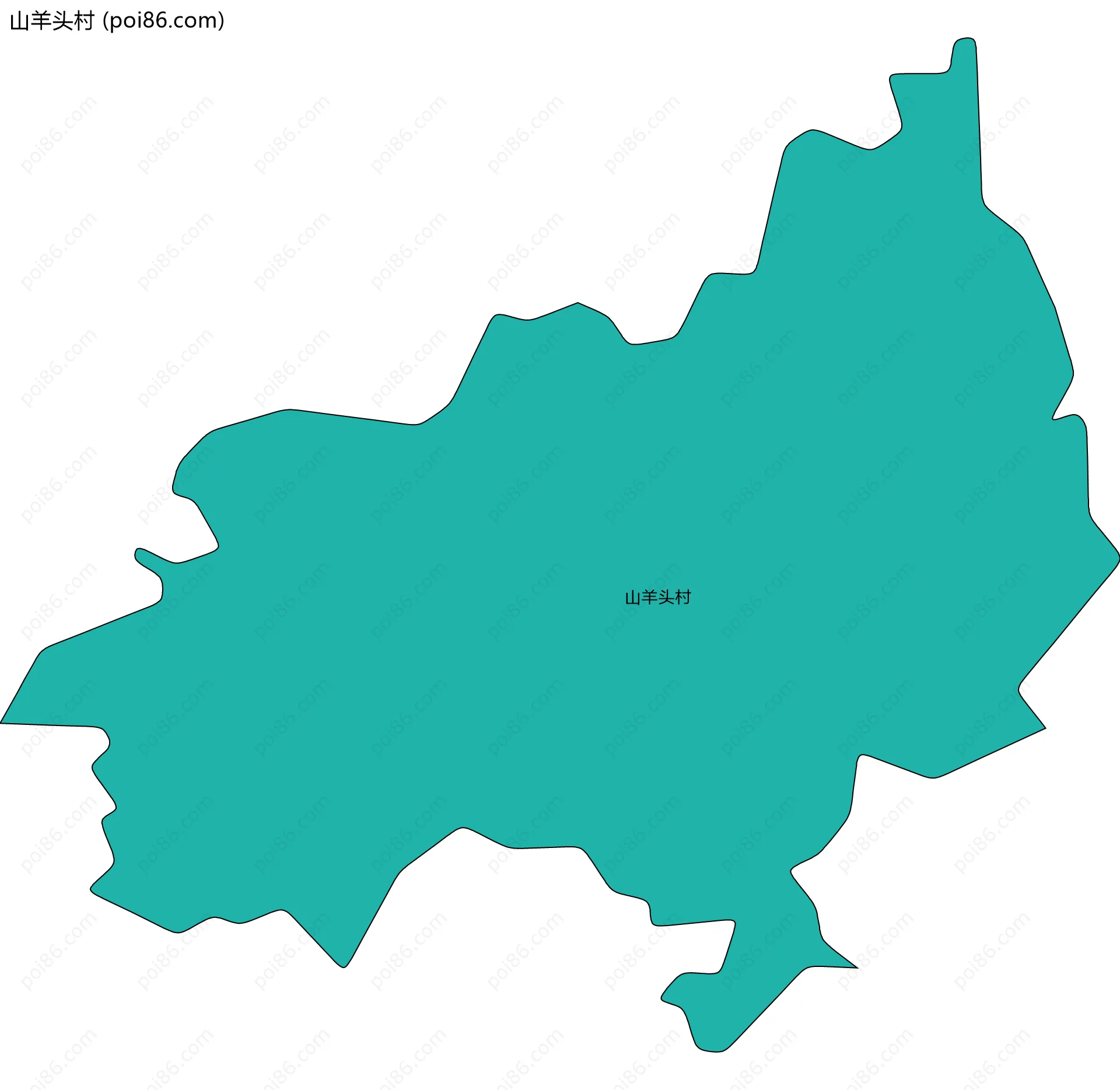 山羊头村边界地图
