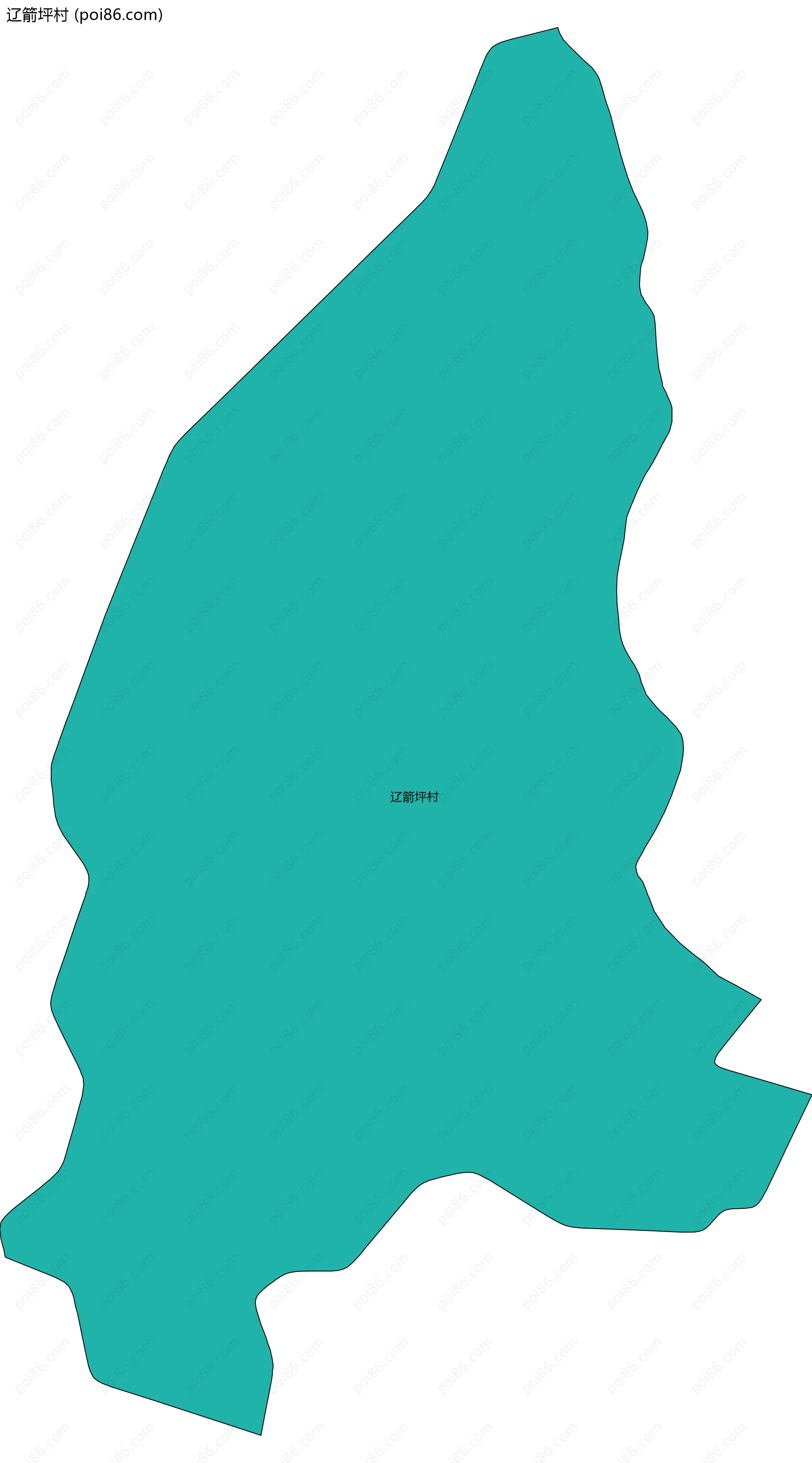 辽箭坪村边界地图