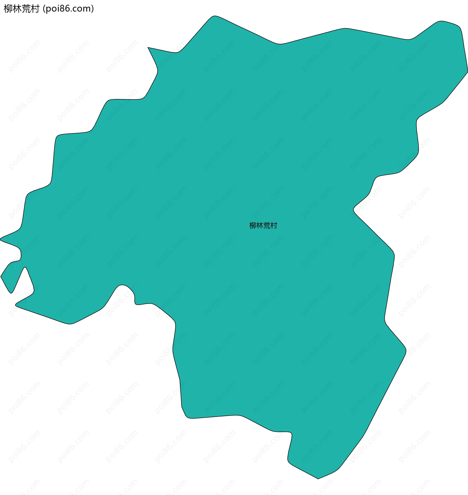 柳林荒村边界地图