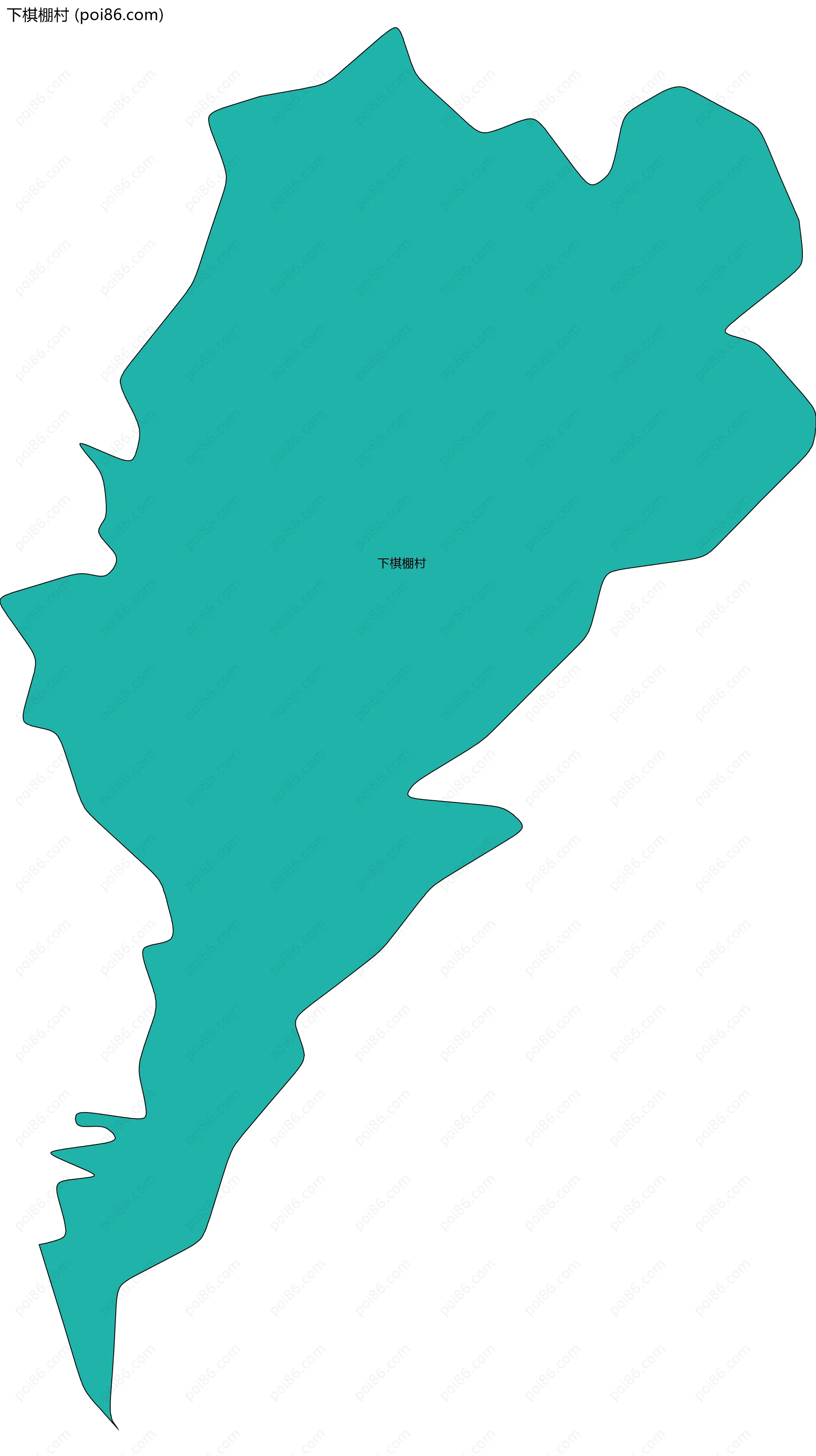 下棋棚村边界地图