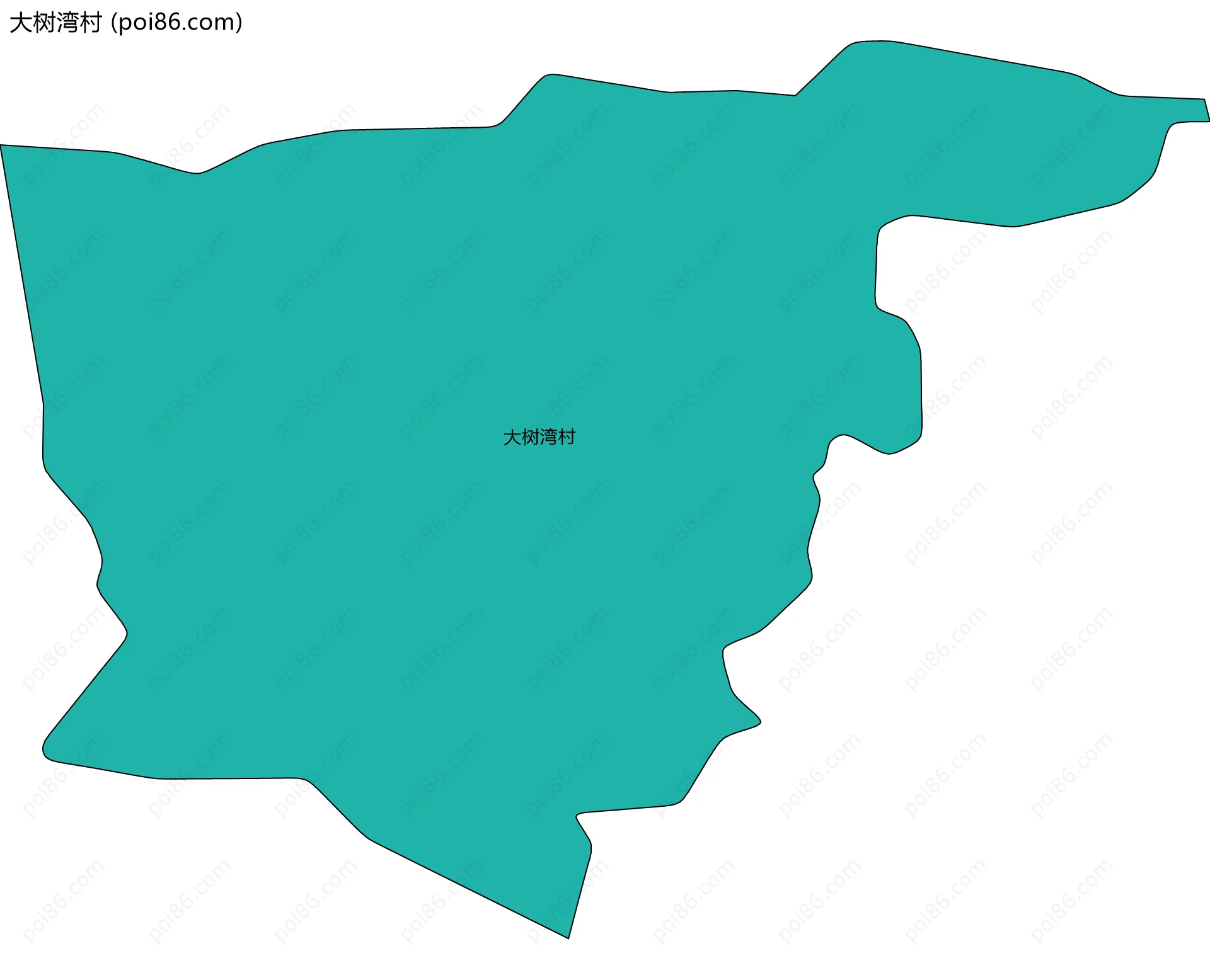 大树湾村边界地图